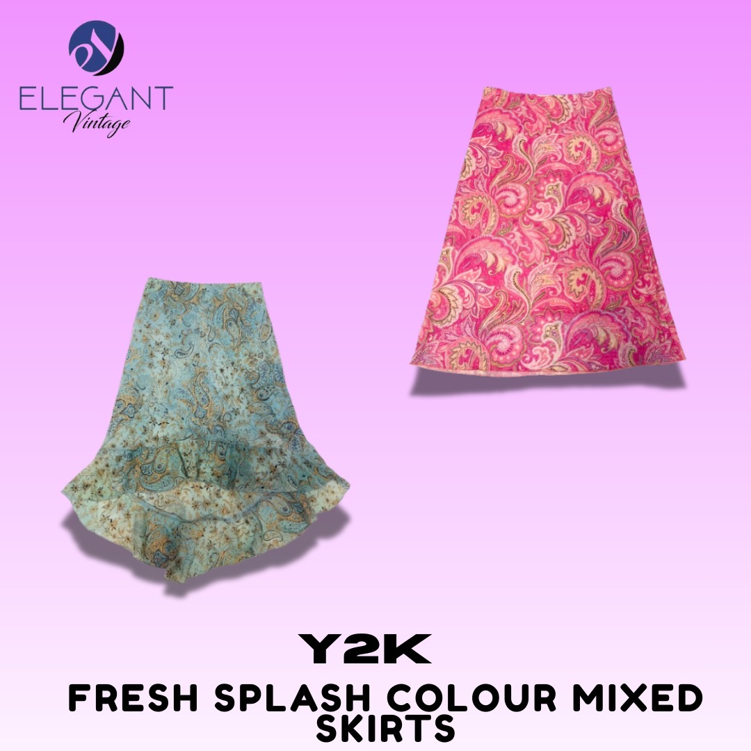 Y2K Fresh Splash Colours Mixed Skirts - EV1366