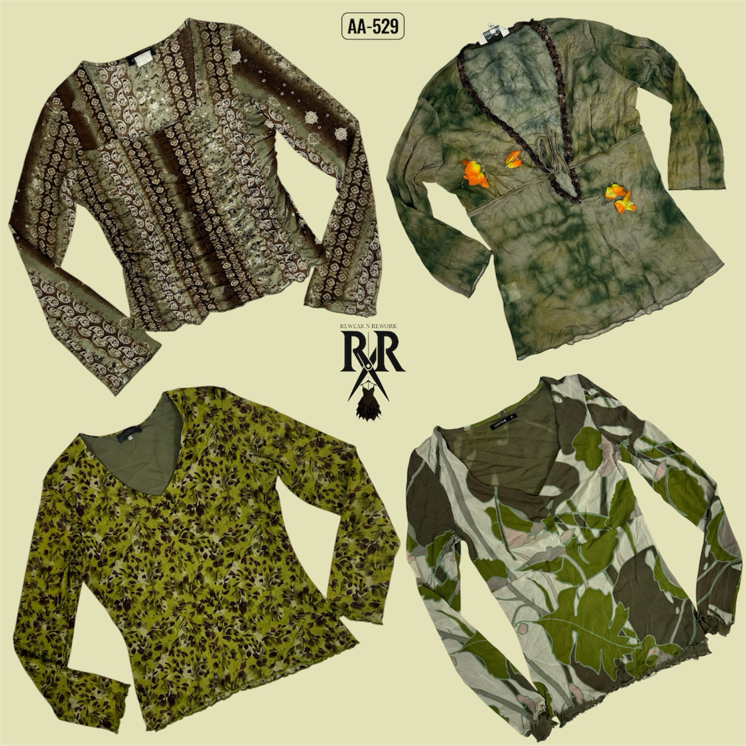 Y2K The Nature Vibe Full Sleeeve Tops (AA-529)