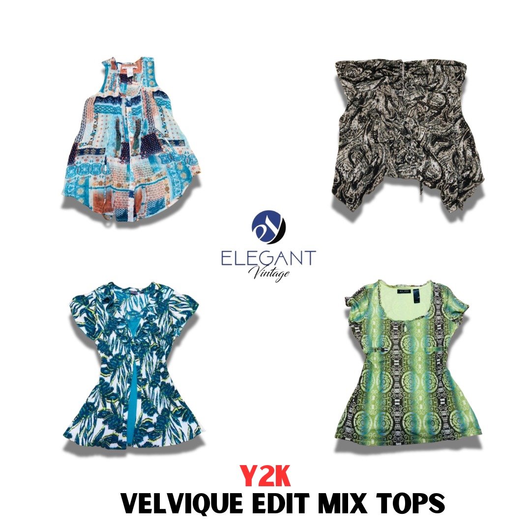 Y2K Velvique Edit Mix Tops - EV1170
