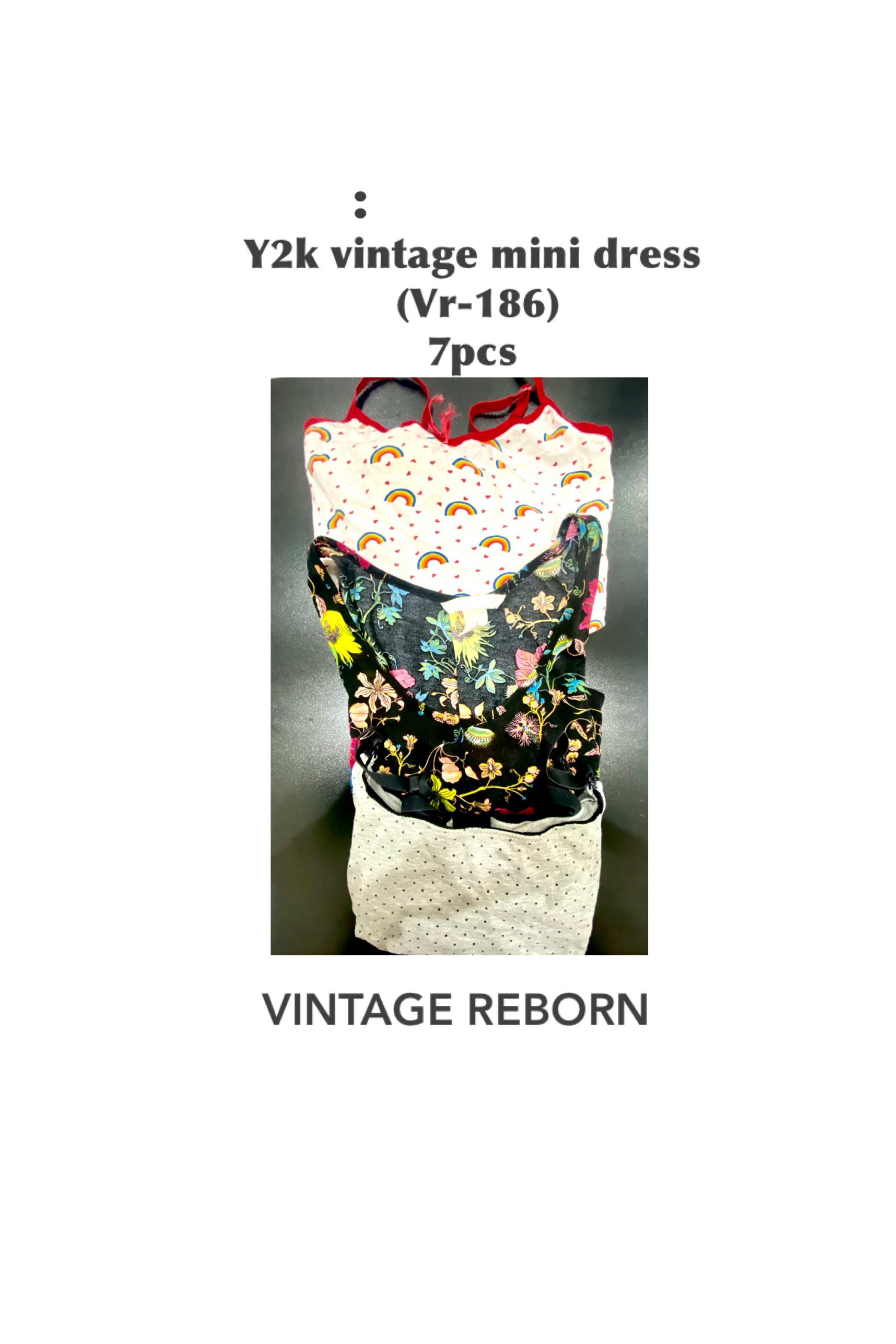 Y2K Aesthetic Sundress Lot (Vr-186) - Prints Galore!