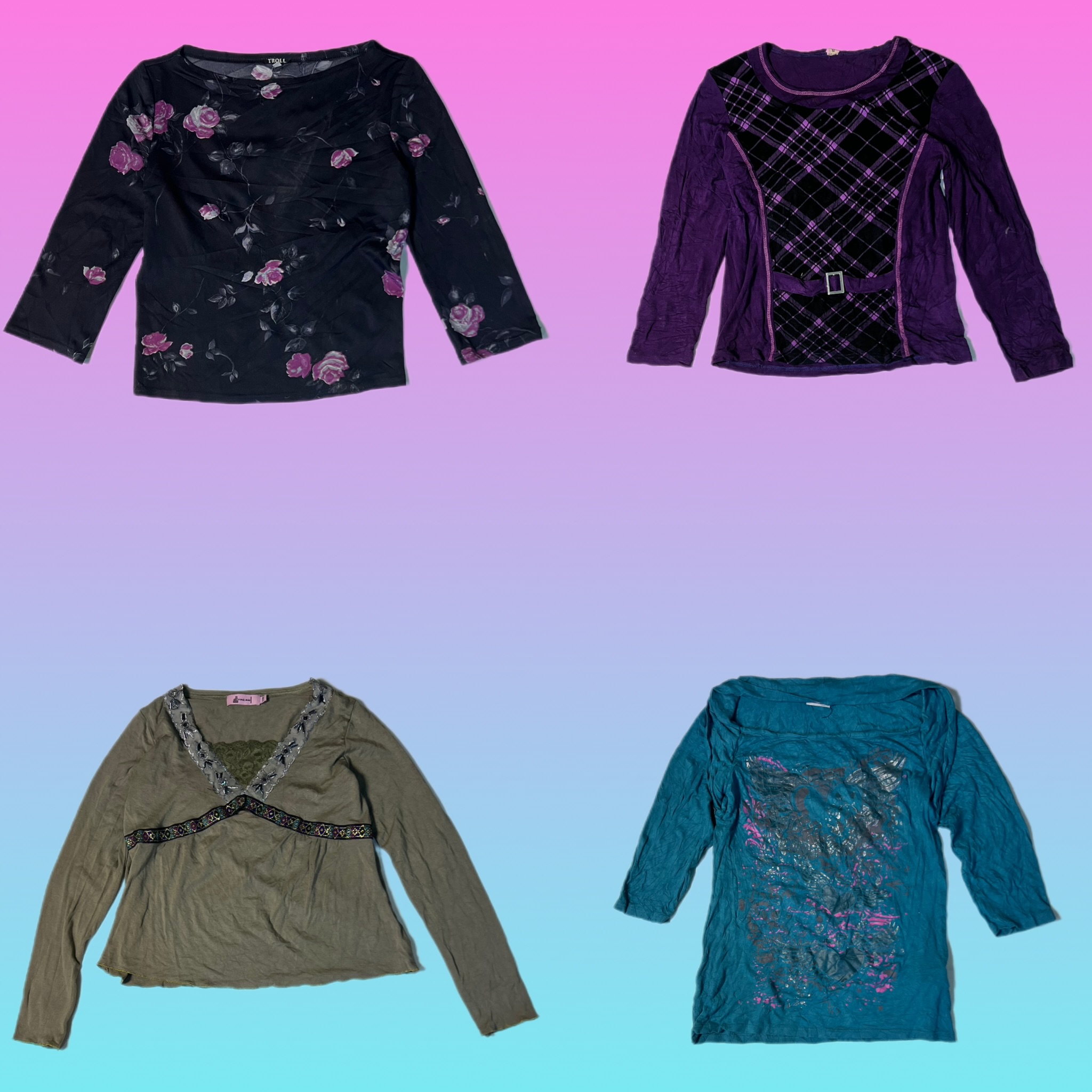 Y2K Unique Full Sleeve Tops (TS-1699)