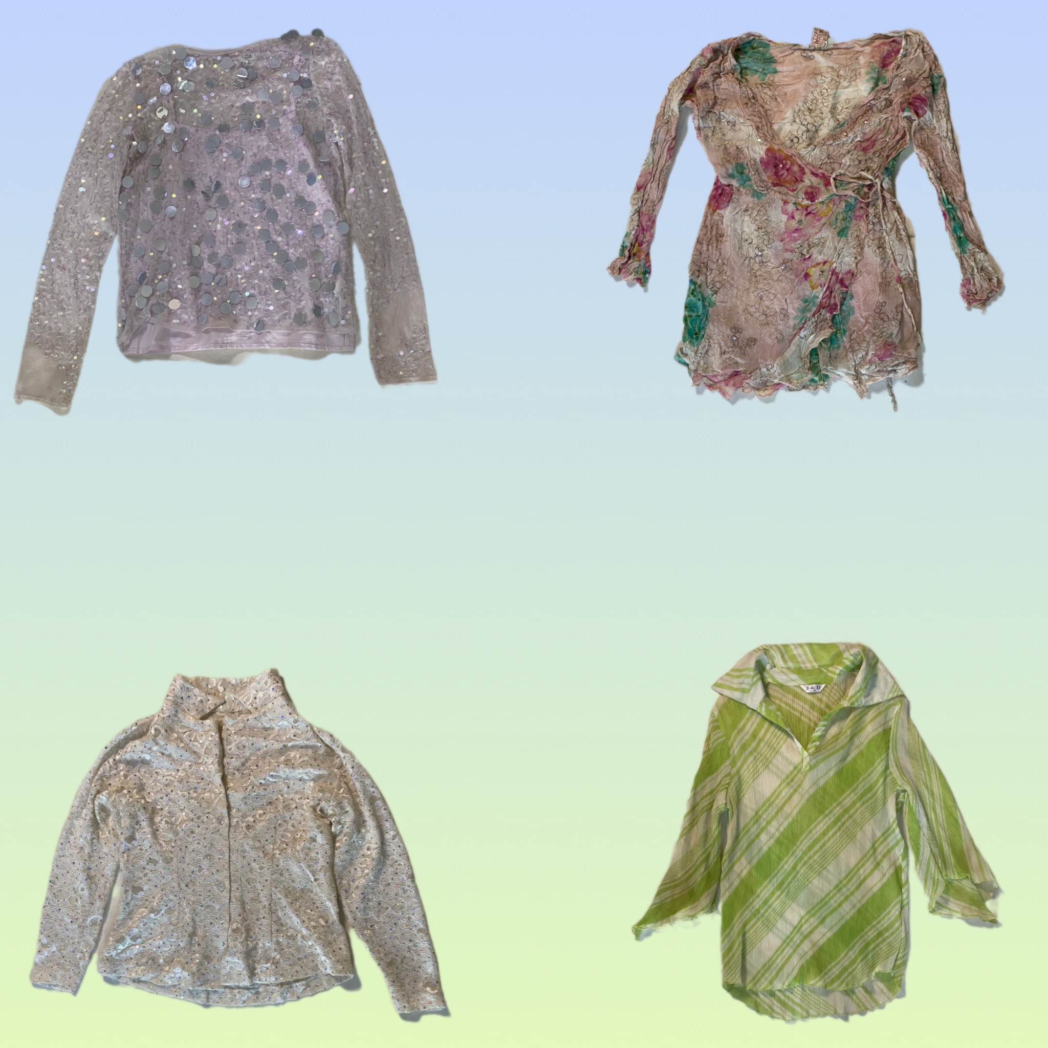 Y2K Langarm Oberteile (TS-1711)