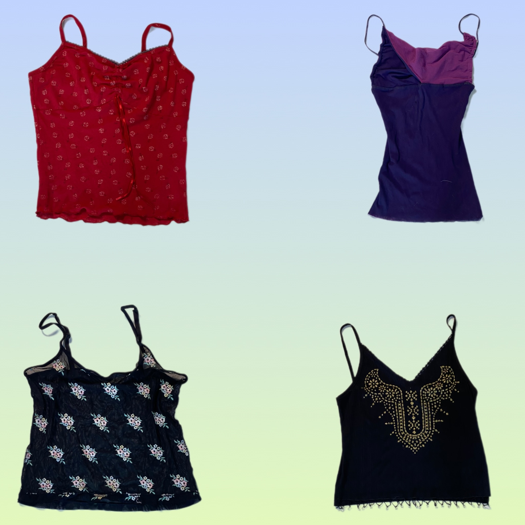 Y2K Romantic cami tops (TS-1713)