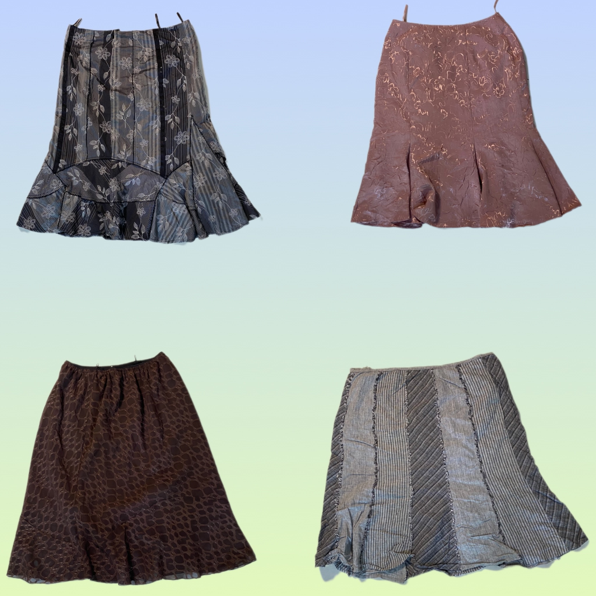 Y2K cotton maxi skirts (TS-1718)