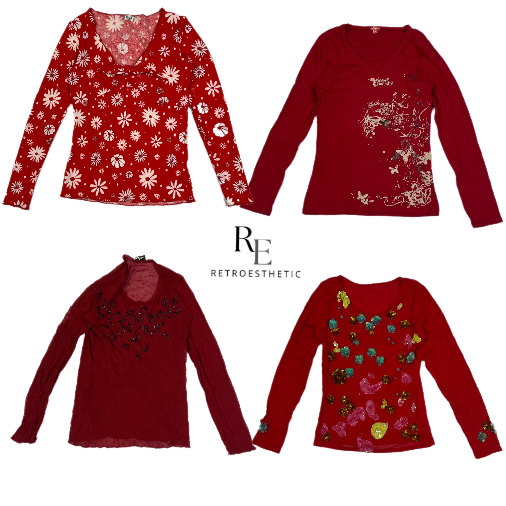 Y2K Romantic Vibe full Sleeve Tops RE-2565