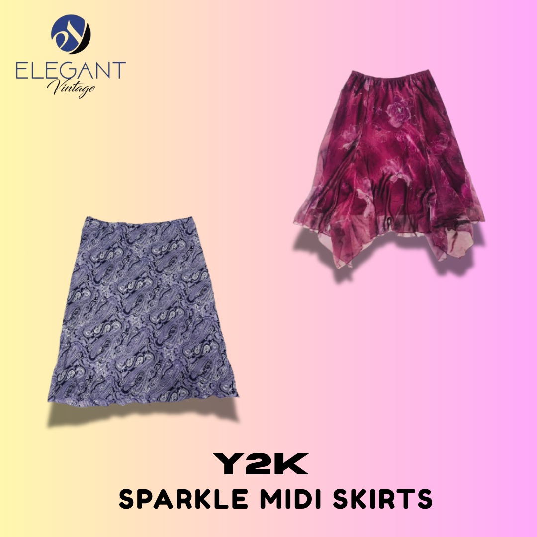 Y2K Sparkle Midi Röcke - EV1391