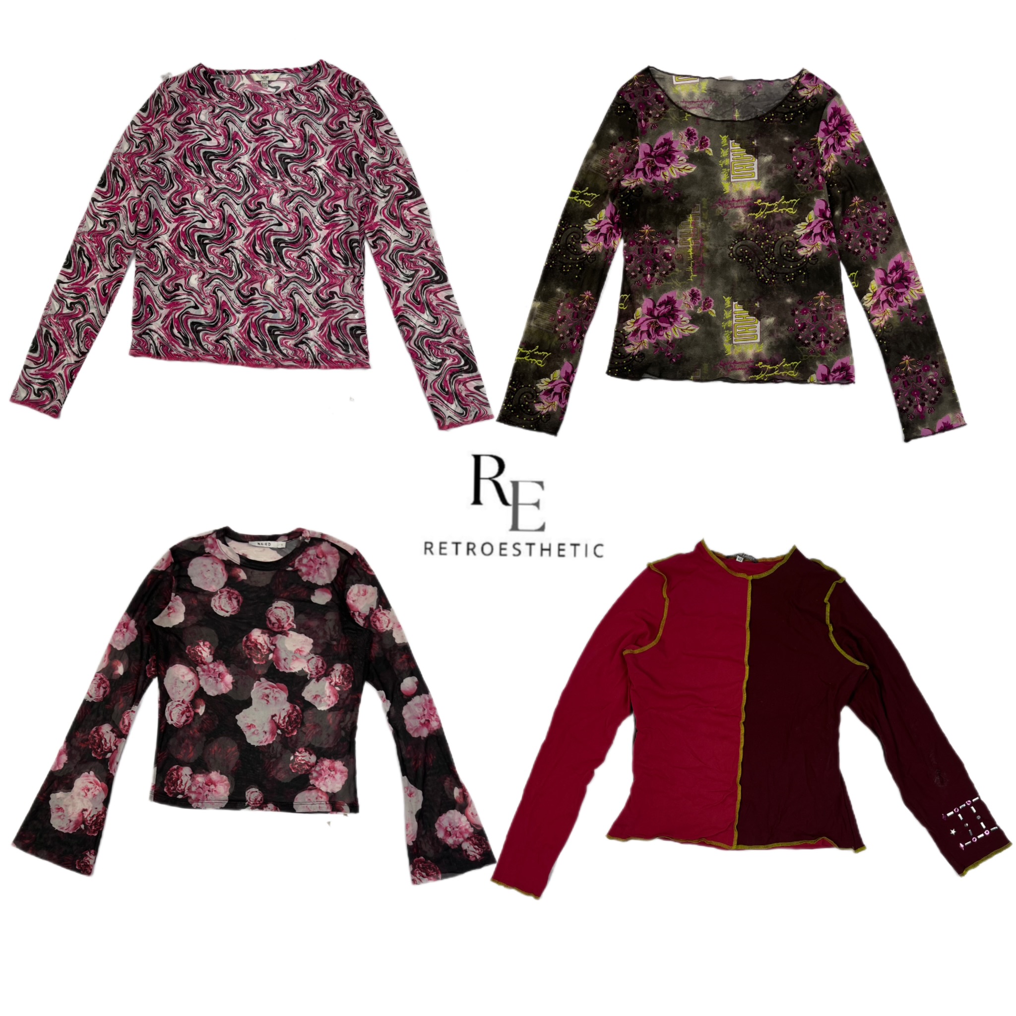 Y2K Love Story Full Sleeve Tops RE-2566