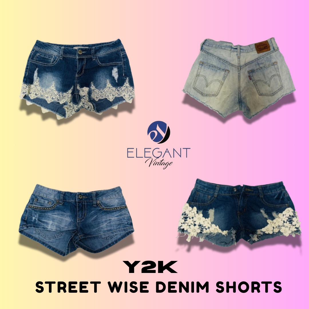 Y2K Streat Wise Denim Shorts - EV1395