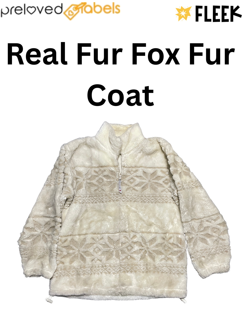 Real Fur Fox Fur Coat (Wcv: 1341)