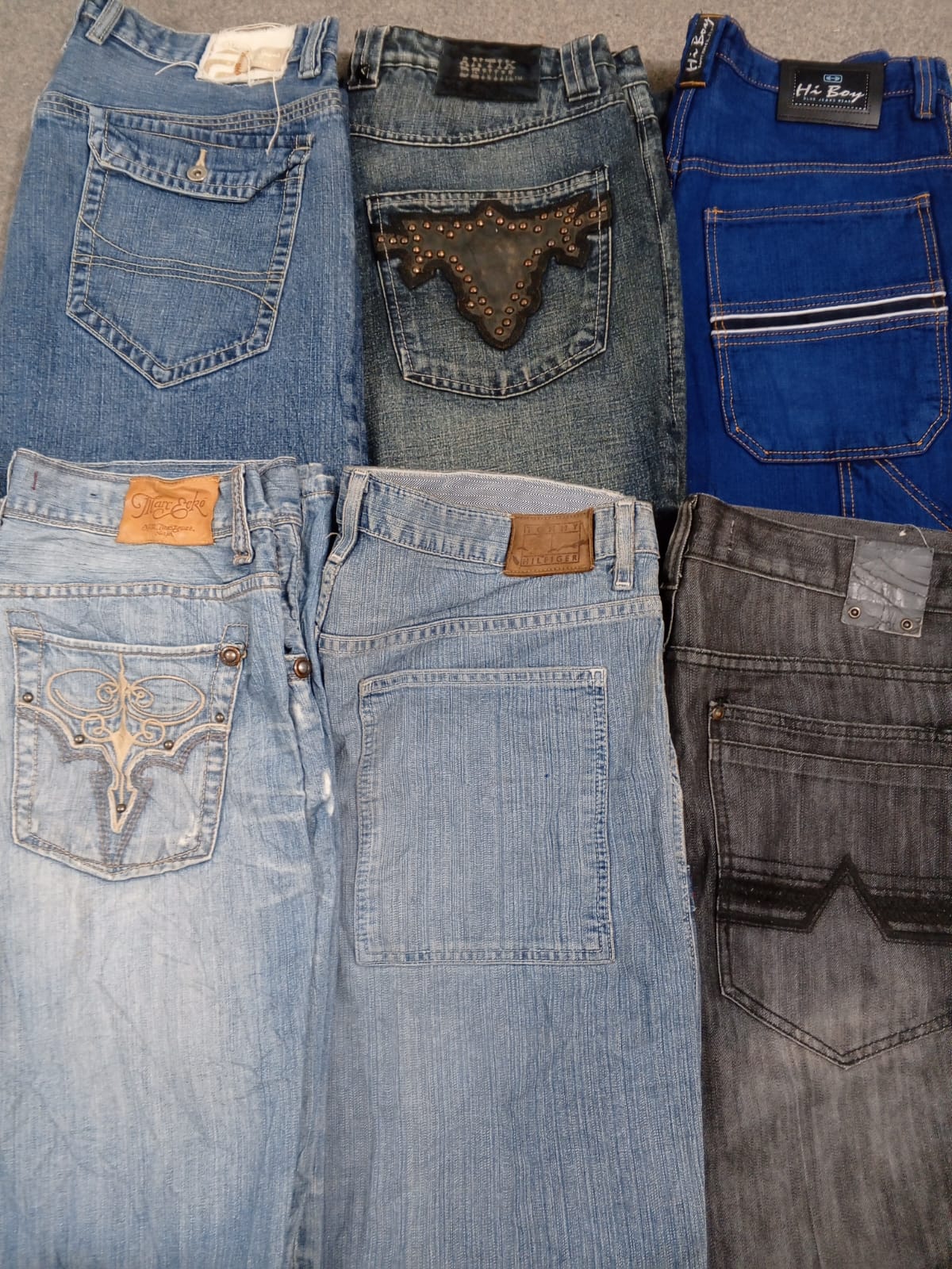 HD1255 Men Baggy Hiphop Jeans