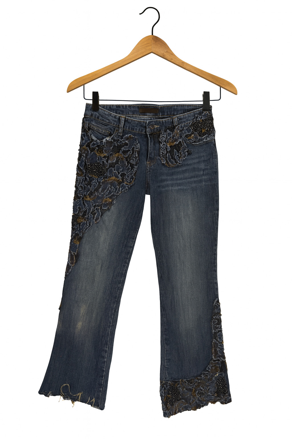 Y2K Embroided BootCut & Flare Jeans || Listing 06