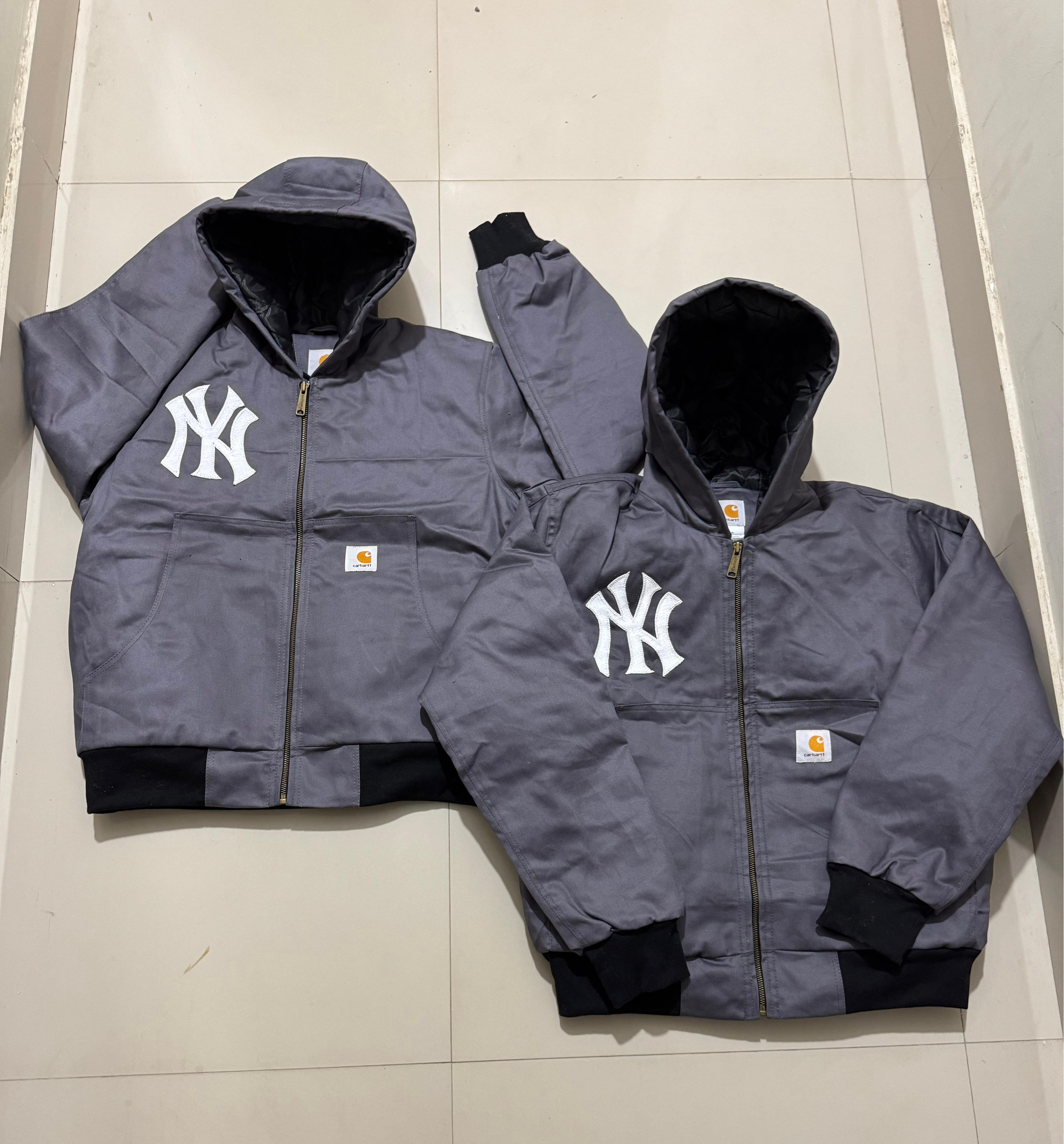 Carhartt X NY (Yankees) Rework Style Grey Active Jackets