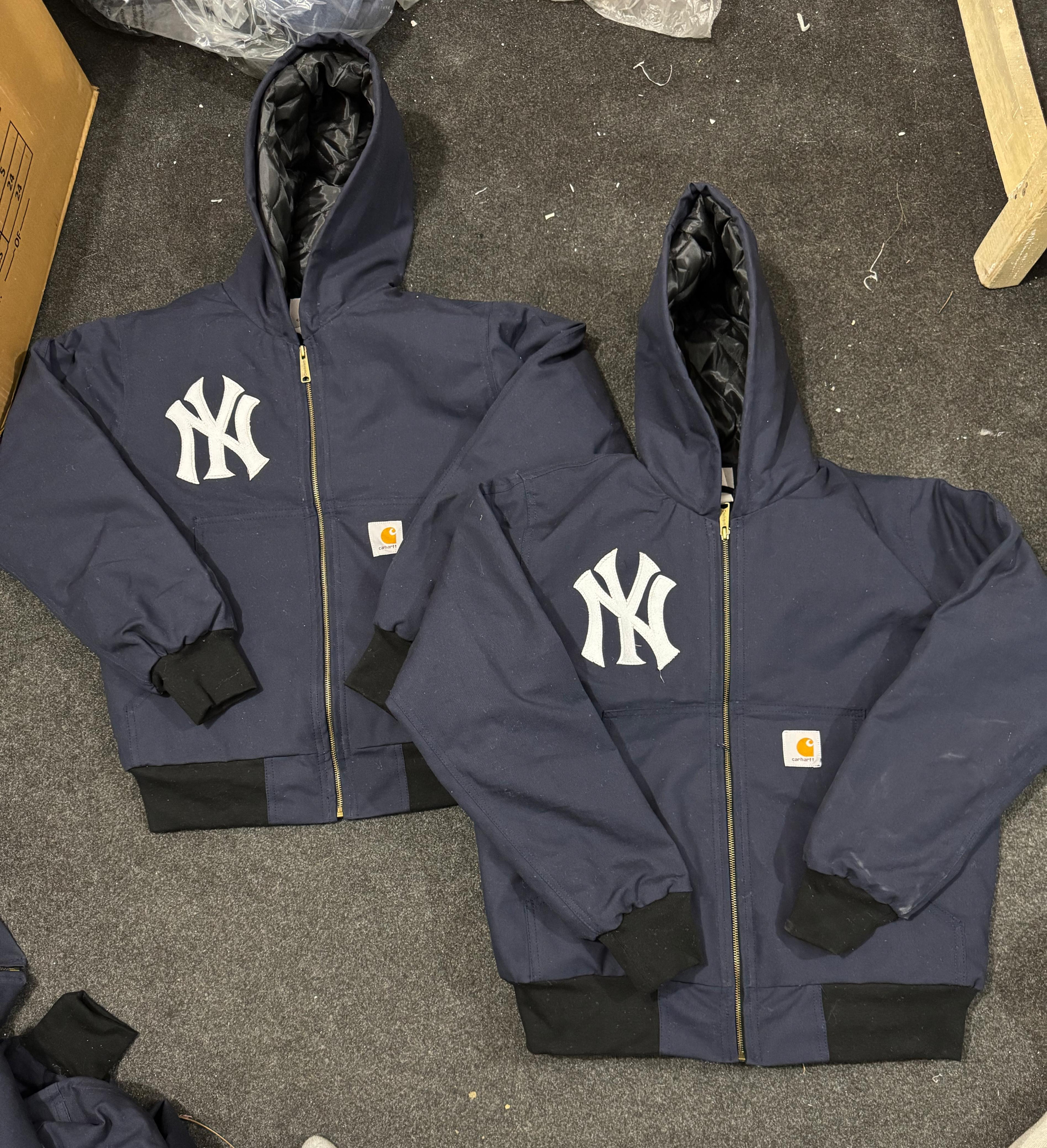 Carhartt X NY (Yankees) Rework Style Blue Active Jackets