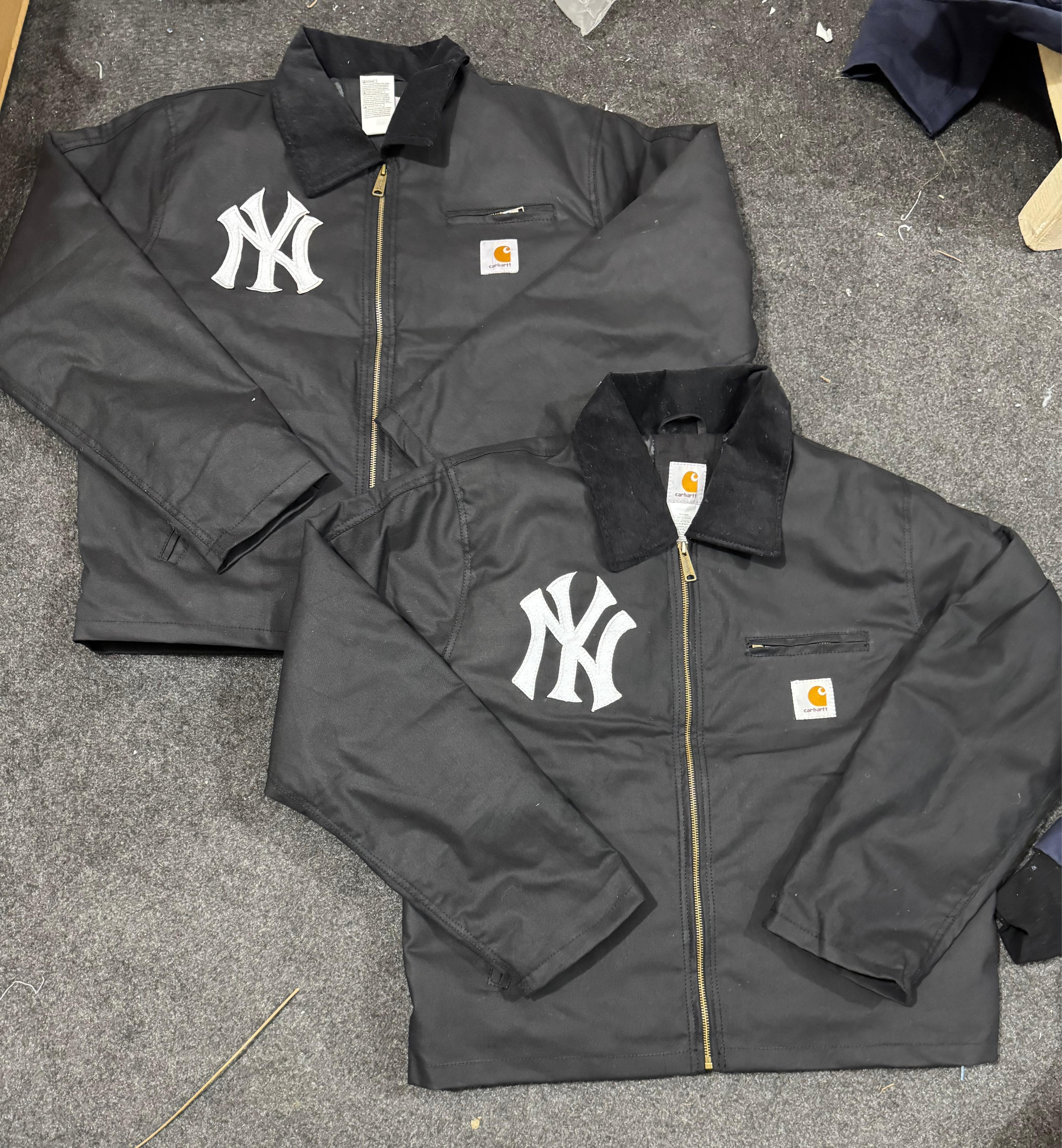 Carhartt X NY (Yankees) Rework Style Black Detroit Jackets