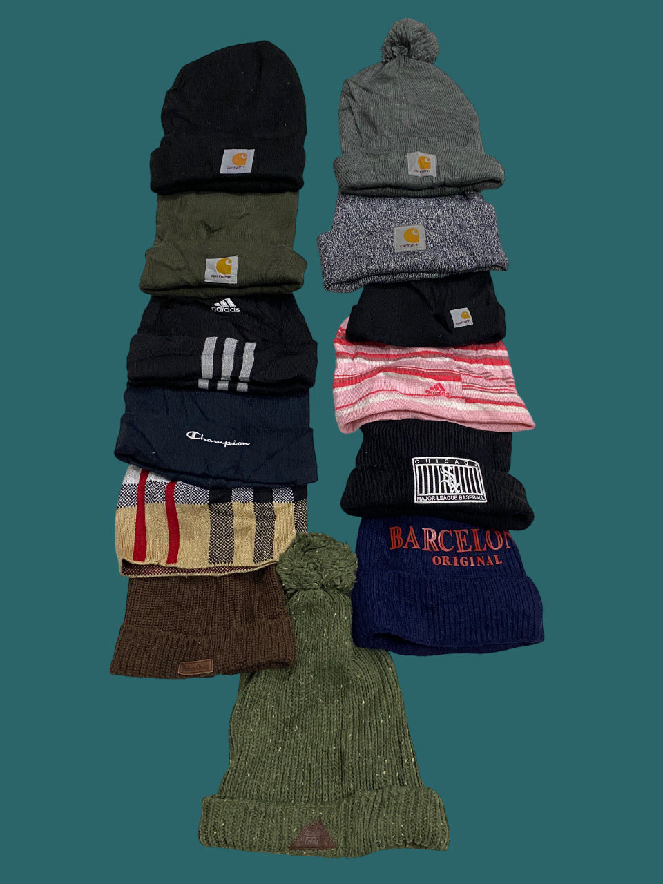 Bonnet de marque Carhartt/burberry/Adidas/champion&Mix 13 pièces
