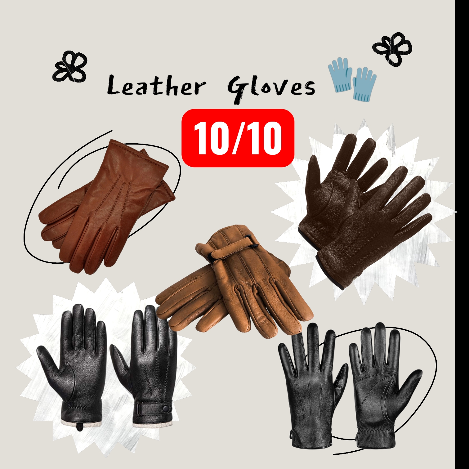 Leather Gloves   🧤  10/10