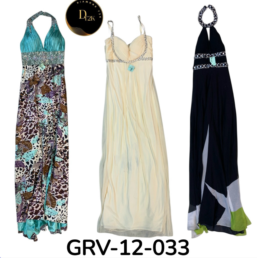 Robe de fête scintillante en perles – Tenue formelle élégante (GRV-12-033)