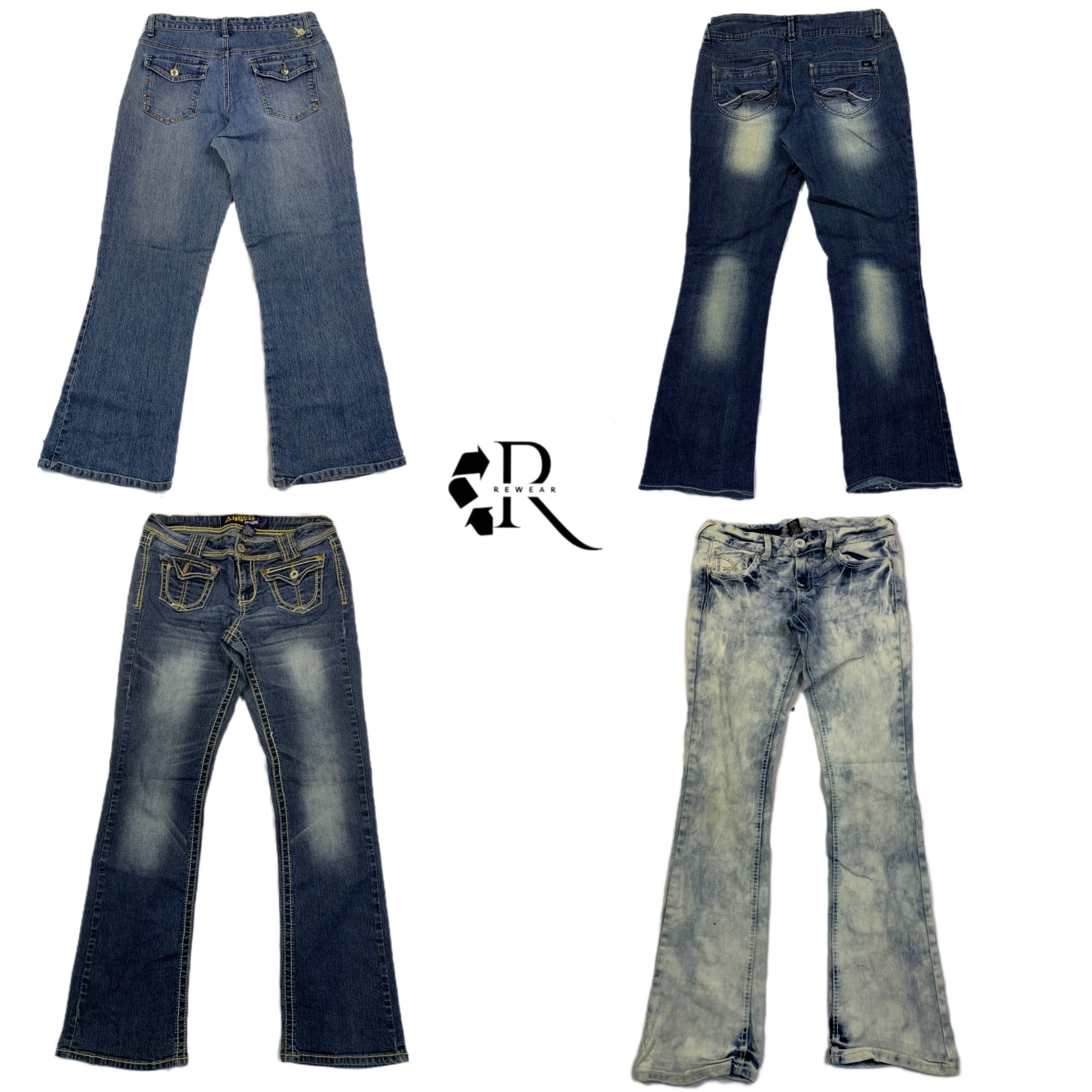 Y2K Britney Era Cyber Girl Jean Re-1288