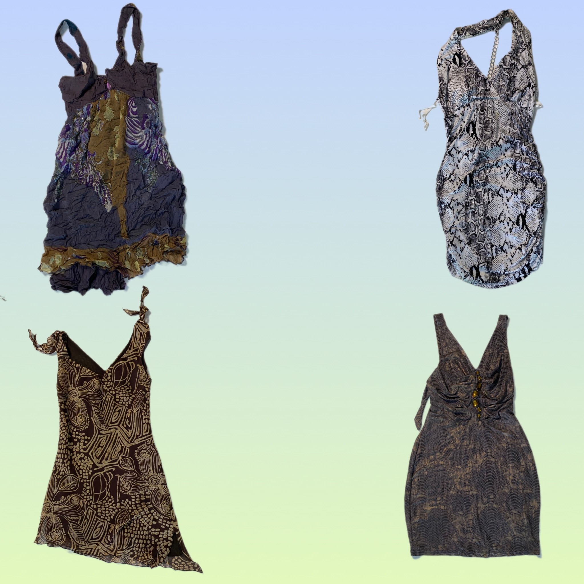 Y2K Grunge Dresses (TS-1732)