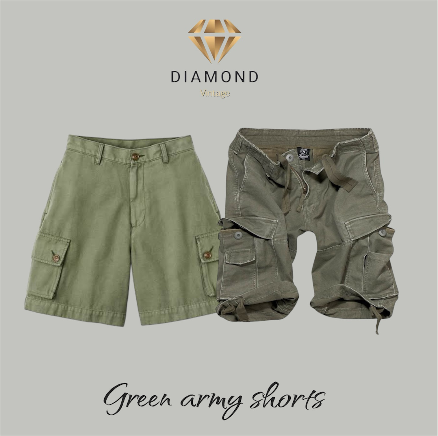 Green army shorts (DV -12-177)