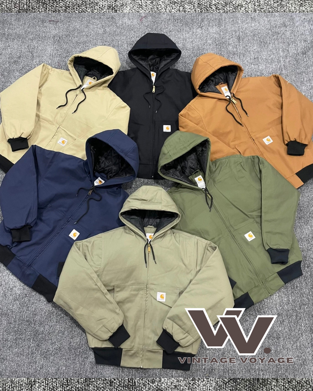 Carhartt reworked style mix colour hooded jacket 81225