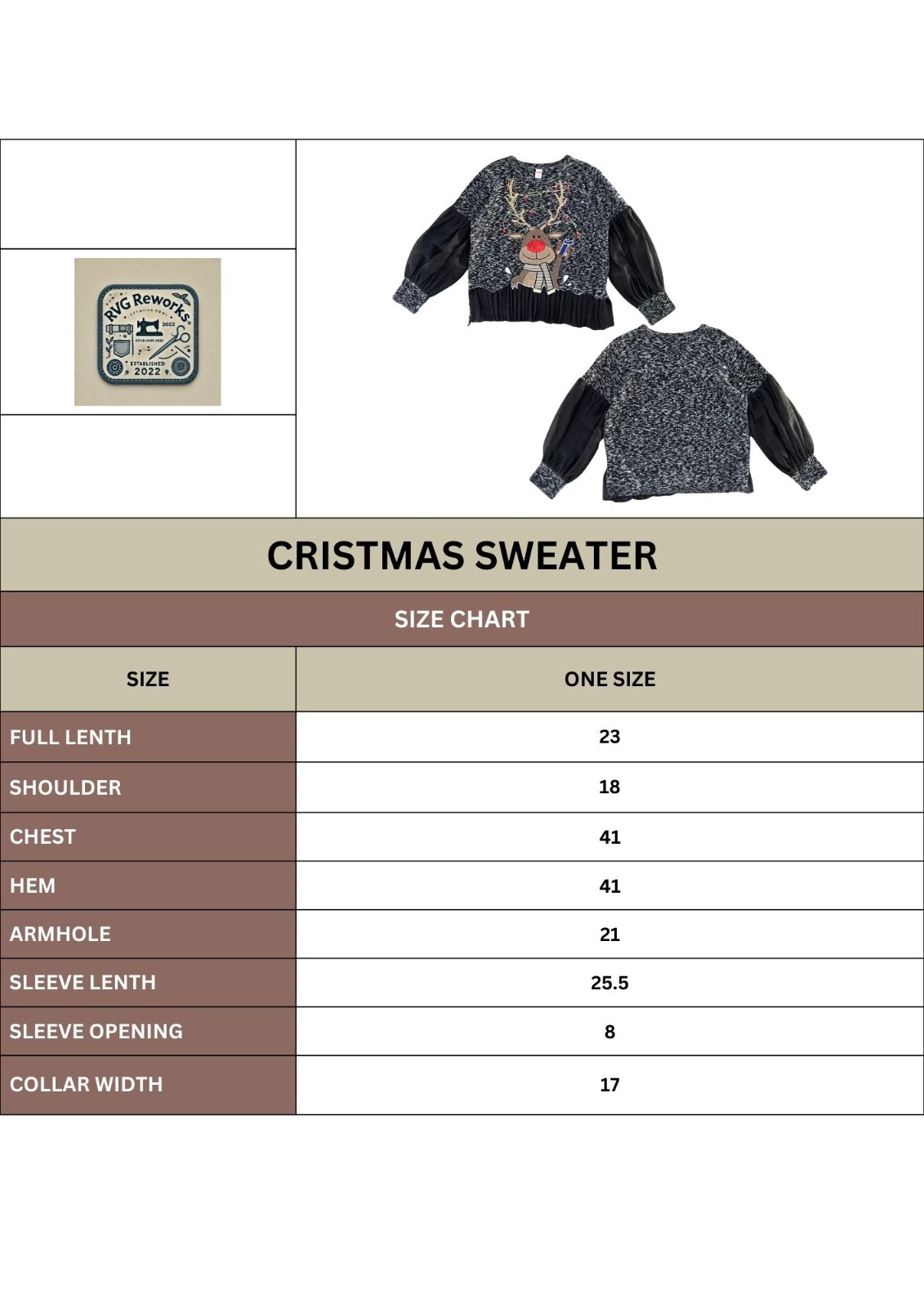 Blouse de Noël recyclée