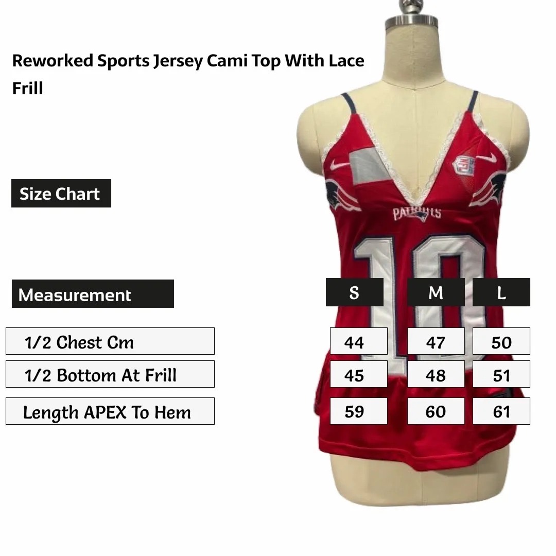 SS25 Upcycled Sports Jersey Cami Tops