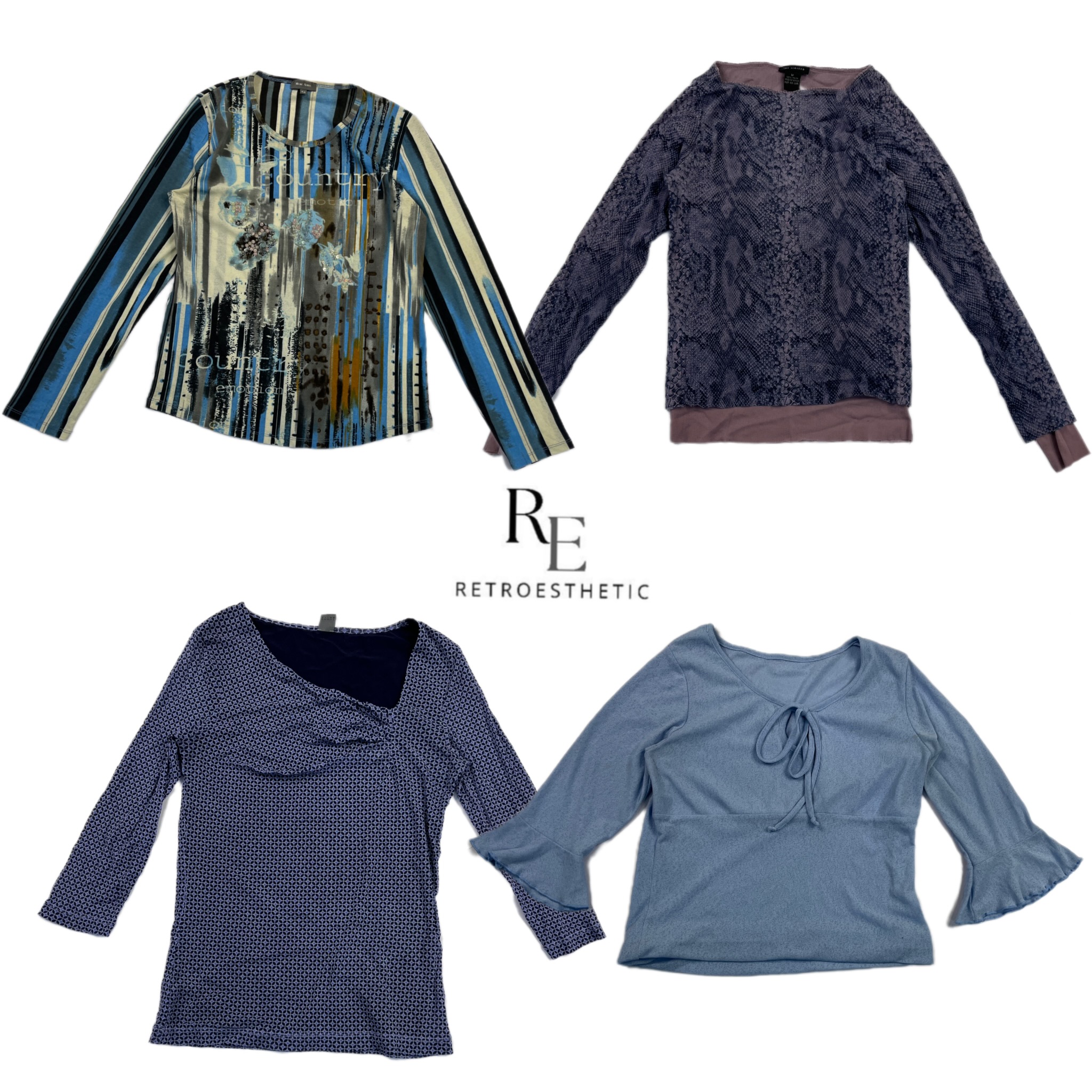 Y2K Oceanic Vibe Full  Sleeve Tops RE-2577