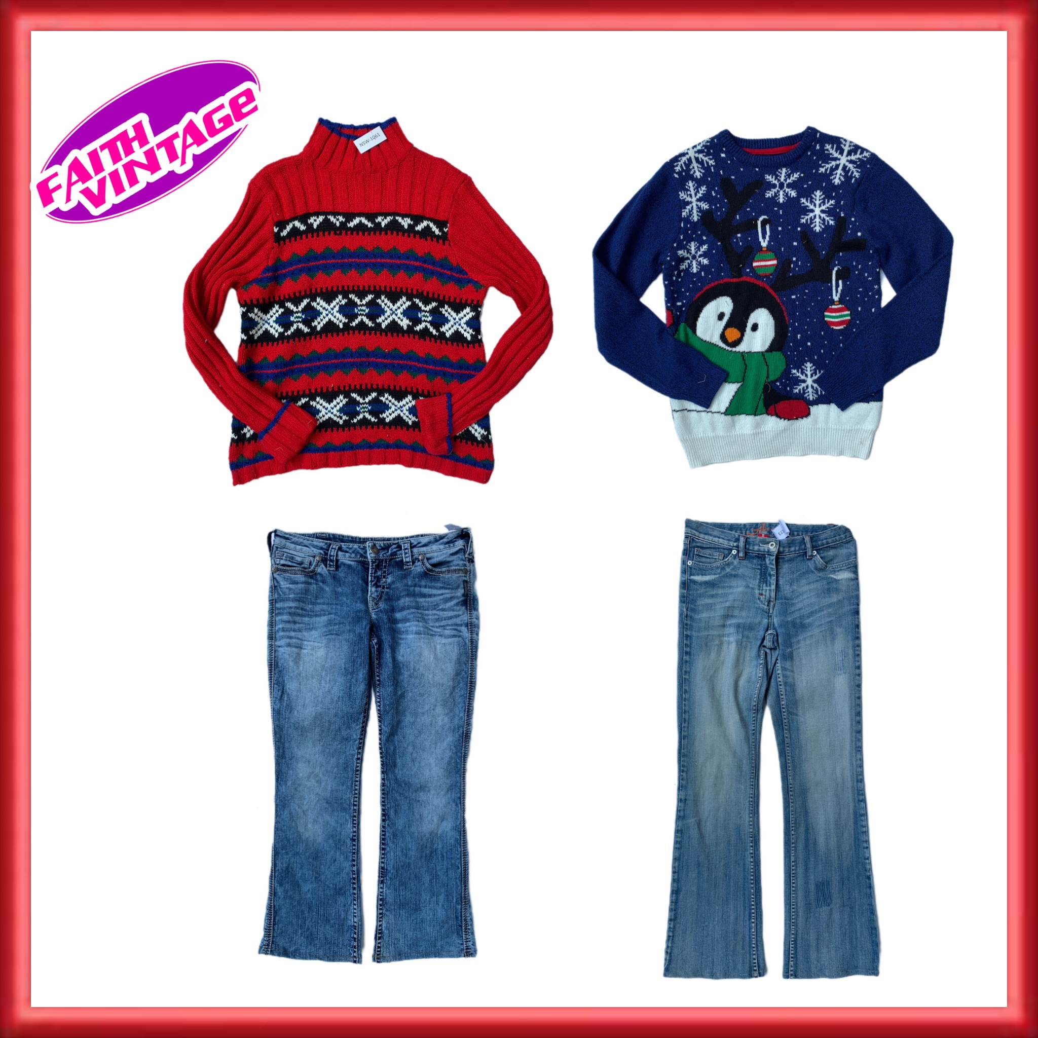 Jingle Knite Wonderland Sweater & Jeans Mix (FV-181)