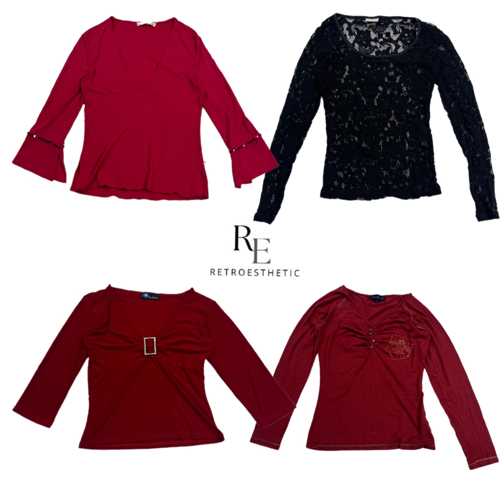 Y2K Love Story Vibe Full Sleeve Tops RE-2580