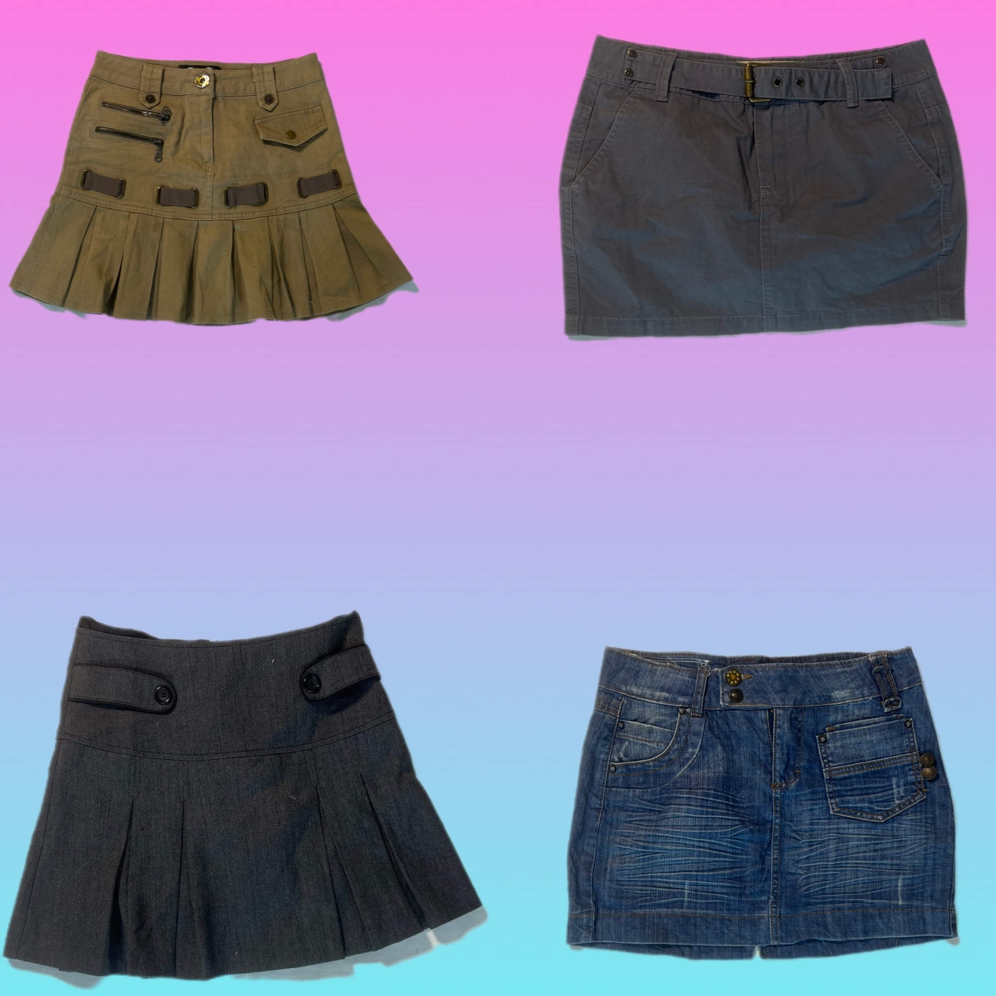 Y2K Denim Mini Röcke (TS-1742)