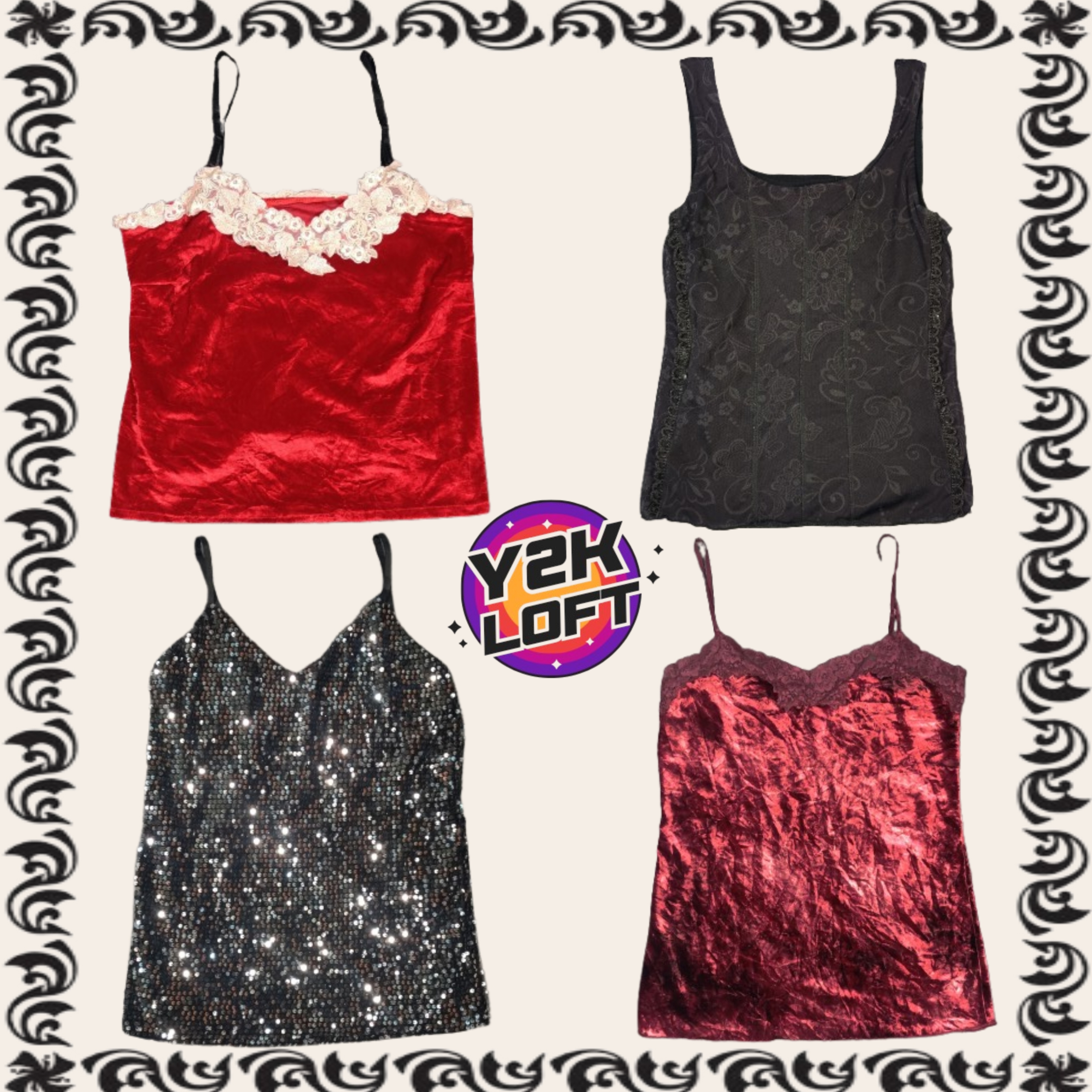 Hauts Cami Y2K Love Story Mix