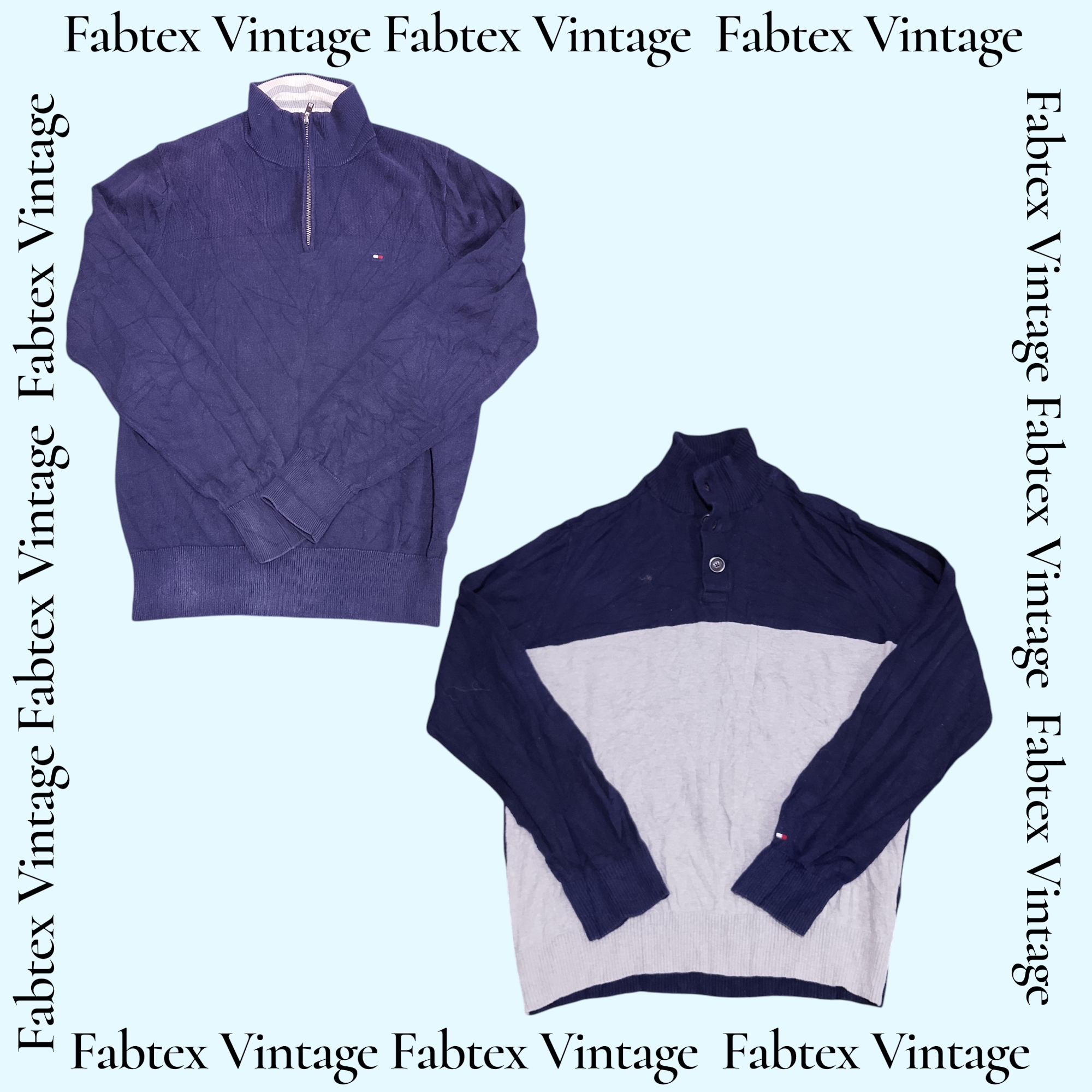 (FV-626) Tommy Hilfiger Quarter Zip Strickpullover