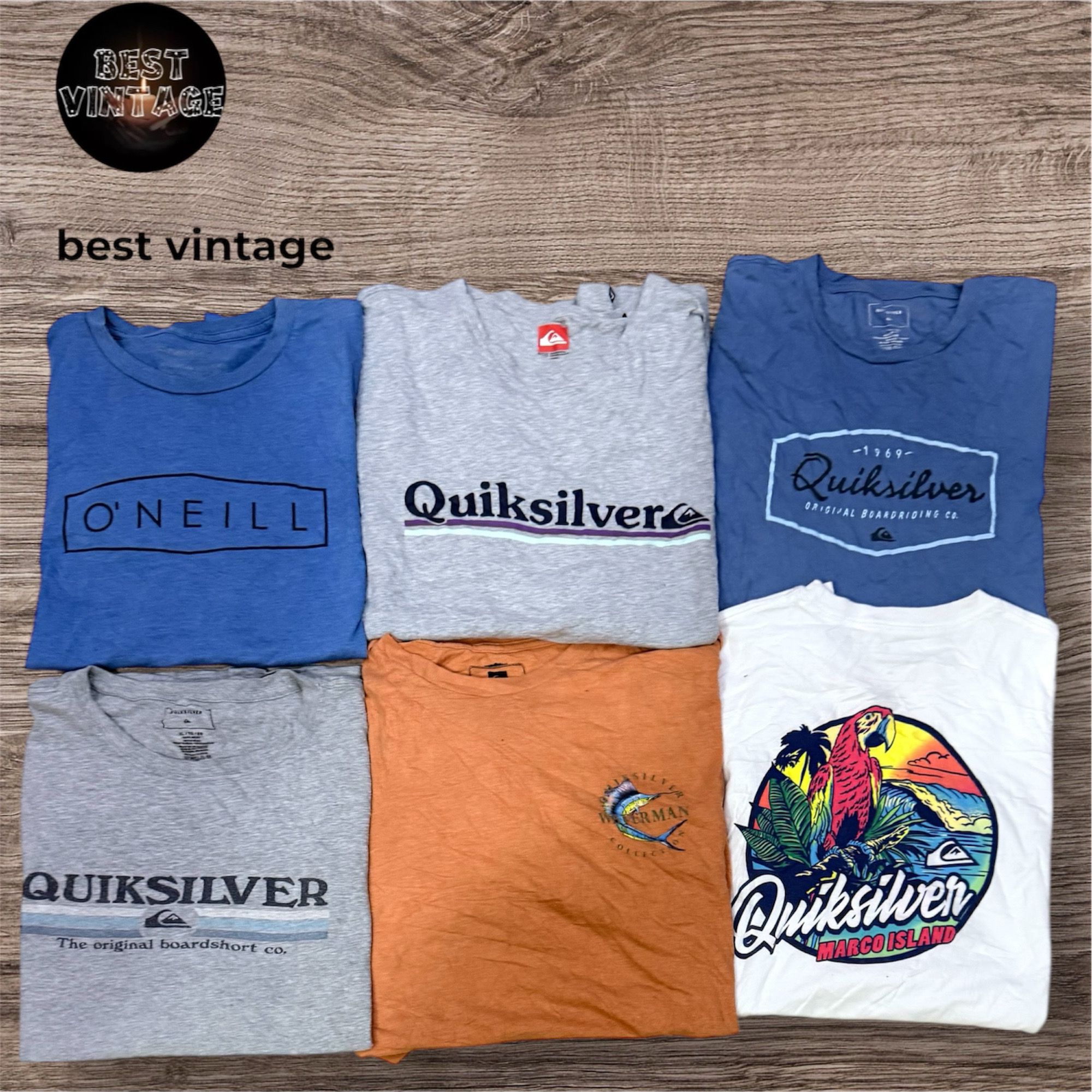 Quicksilver silver T shirts
