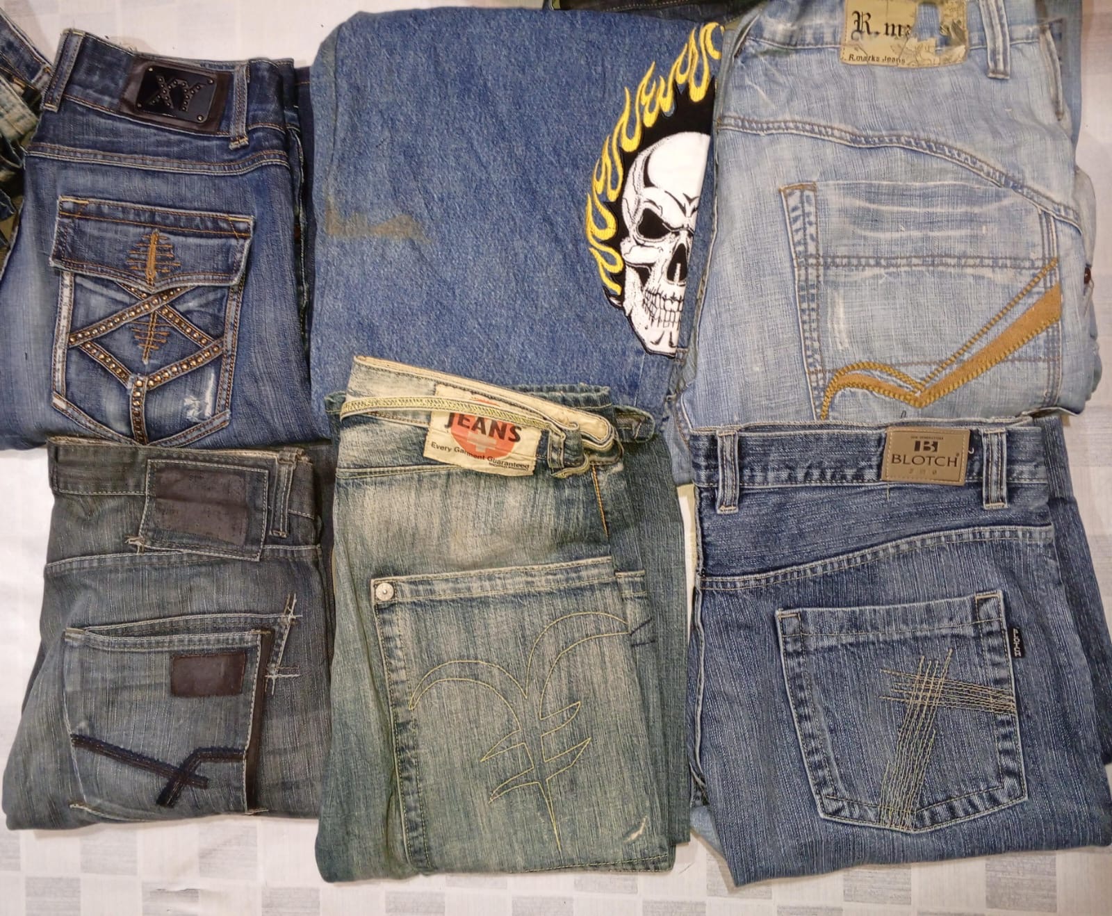 ROYAL BLUE AND OTHER BRAND JEANS (ID 916)