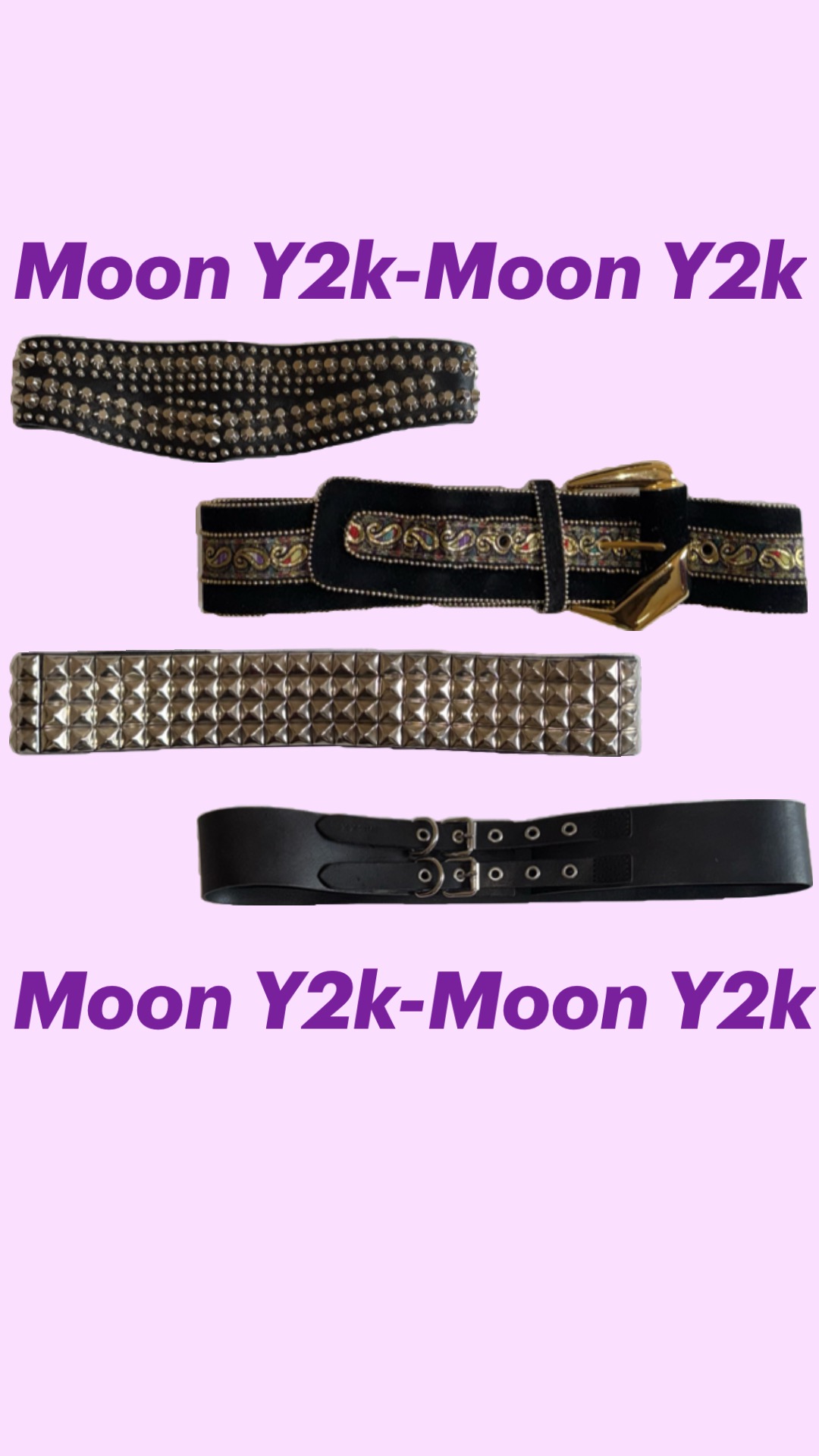 Cintos Chunky Studded Y2K