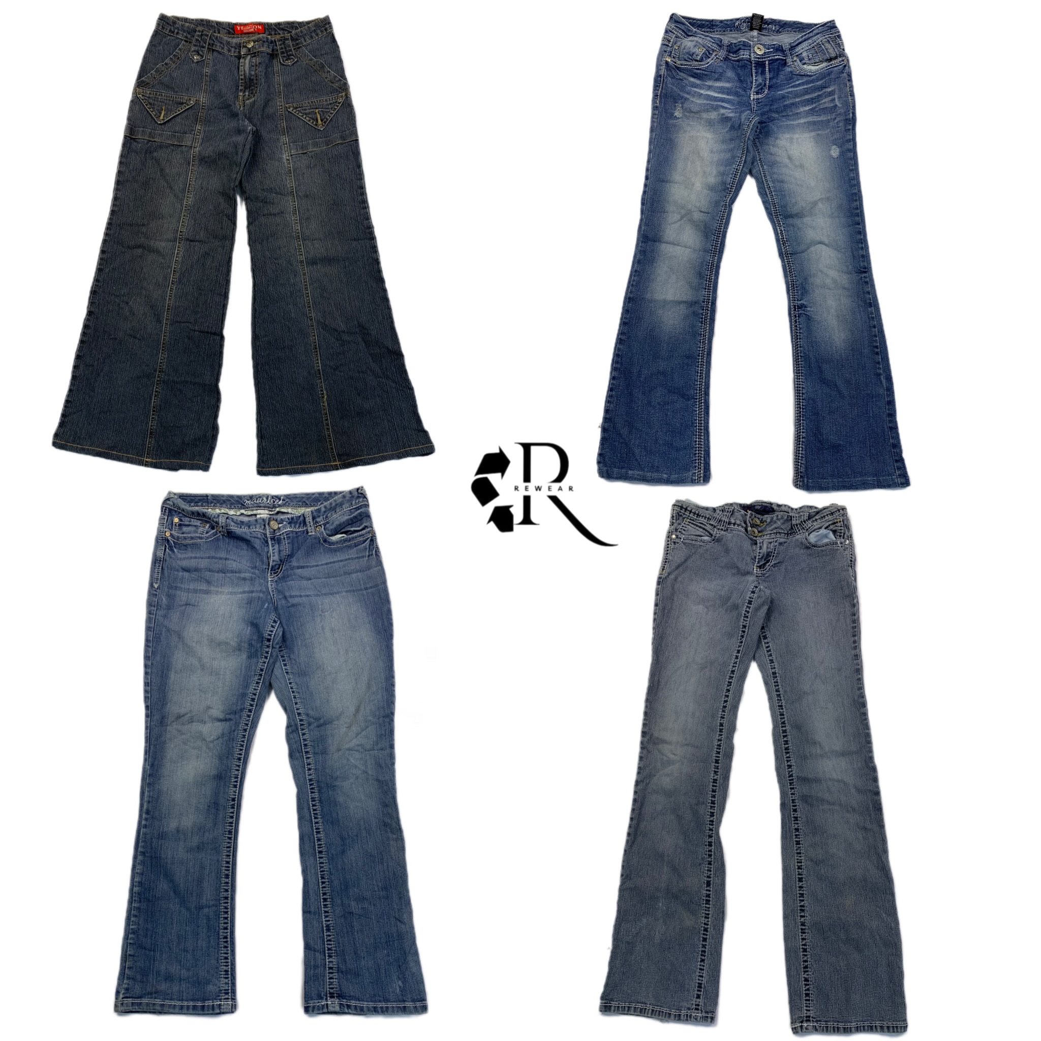 Y2K Britney Era Girl Denim Flare jeans Rw-1308