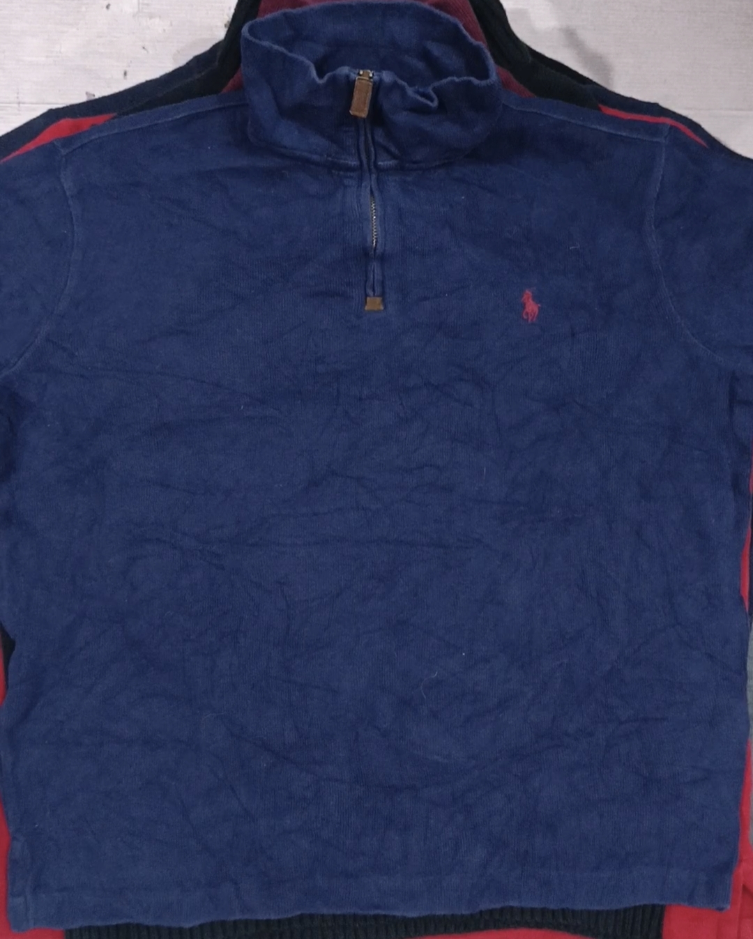 POLO RALPH LAUREN HALF ZIP SWEATER