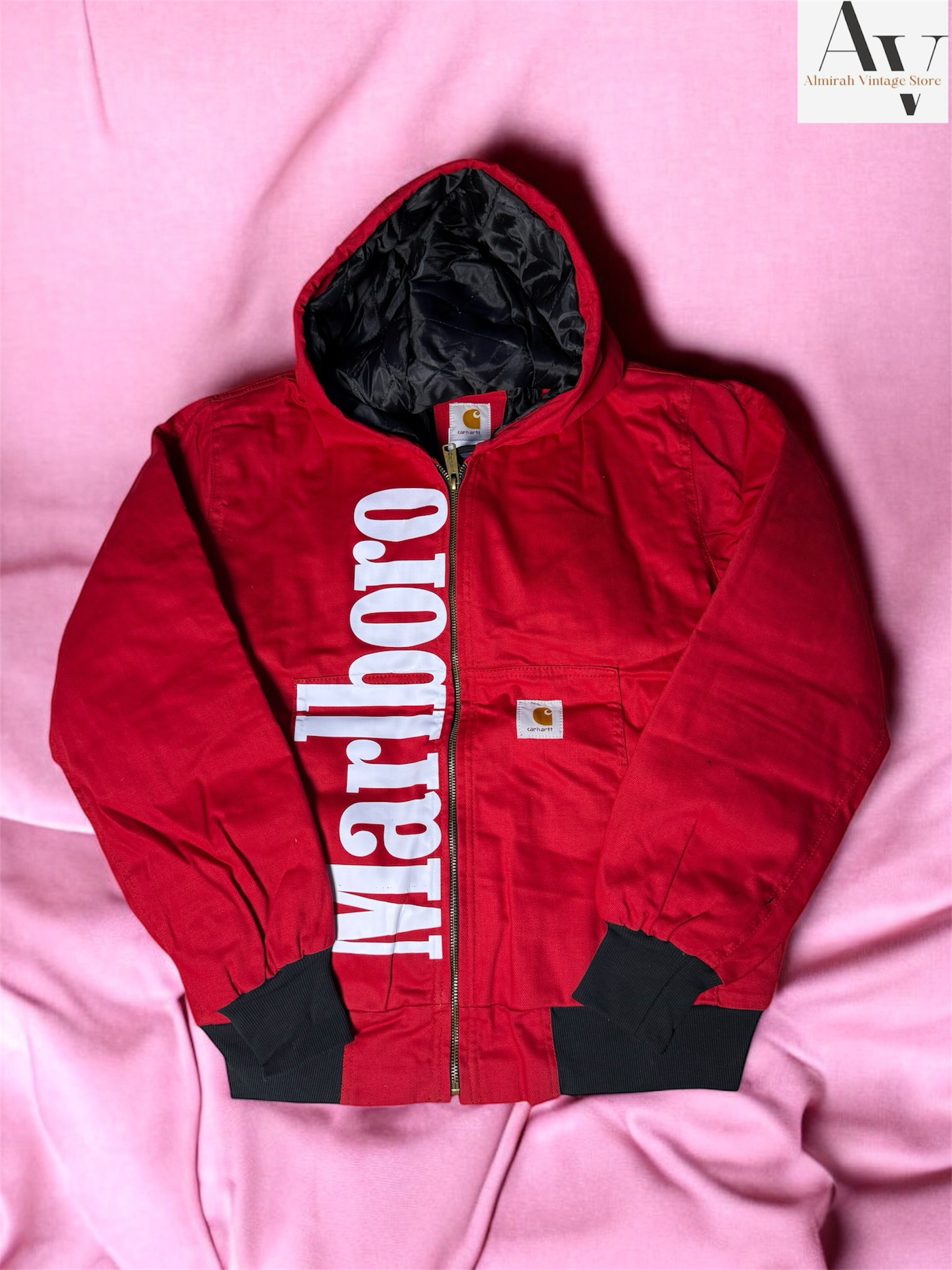 Carhartt rework style Marlboro red jacket