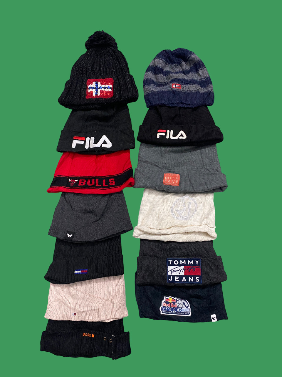 Napapijri/FILA/North Face/NBA/Armani Jeans/Boss&Mix brand beanies