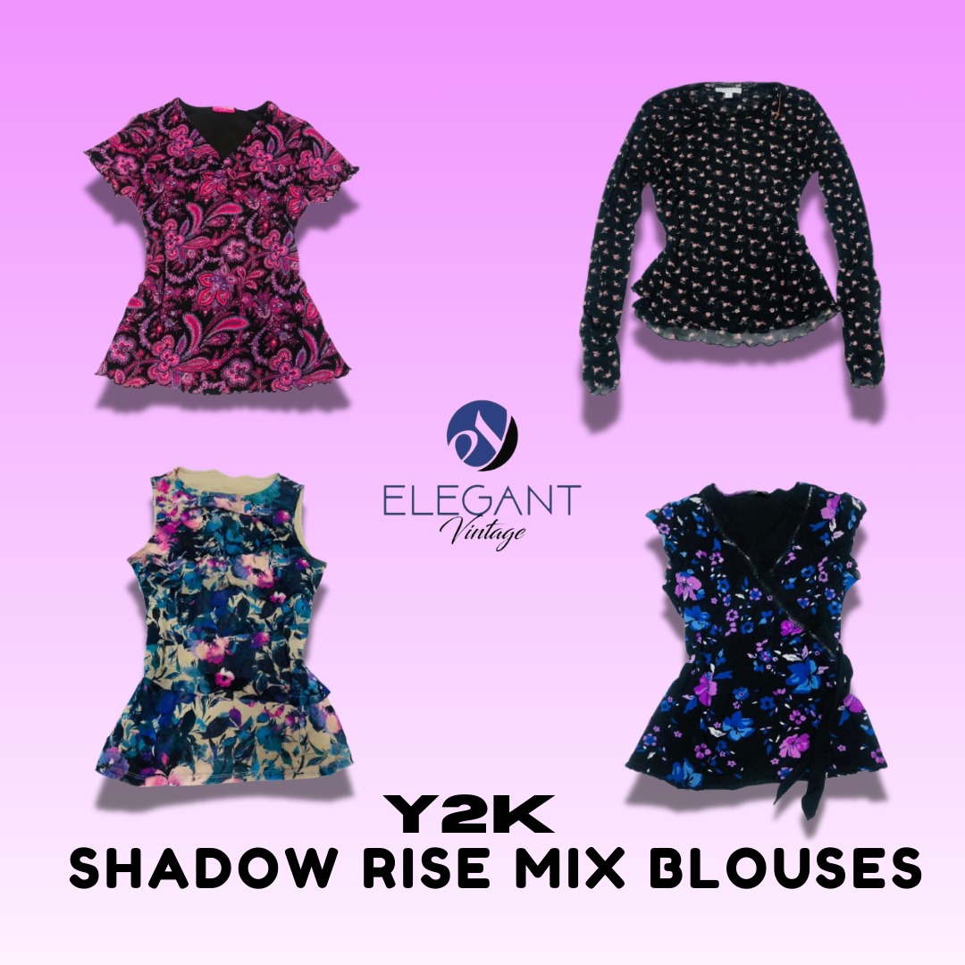 Y2K Shadow Rise Mix Blouses - EV1451