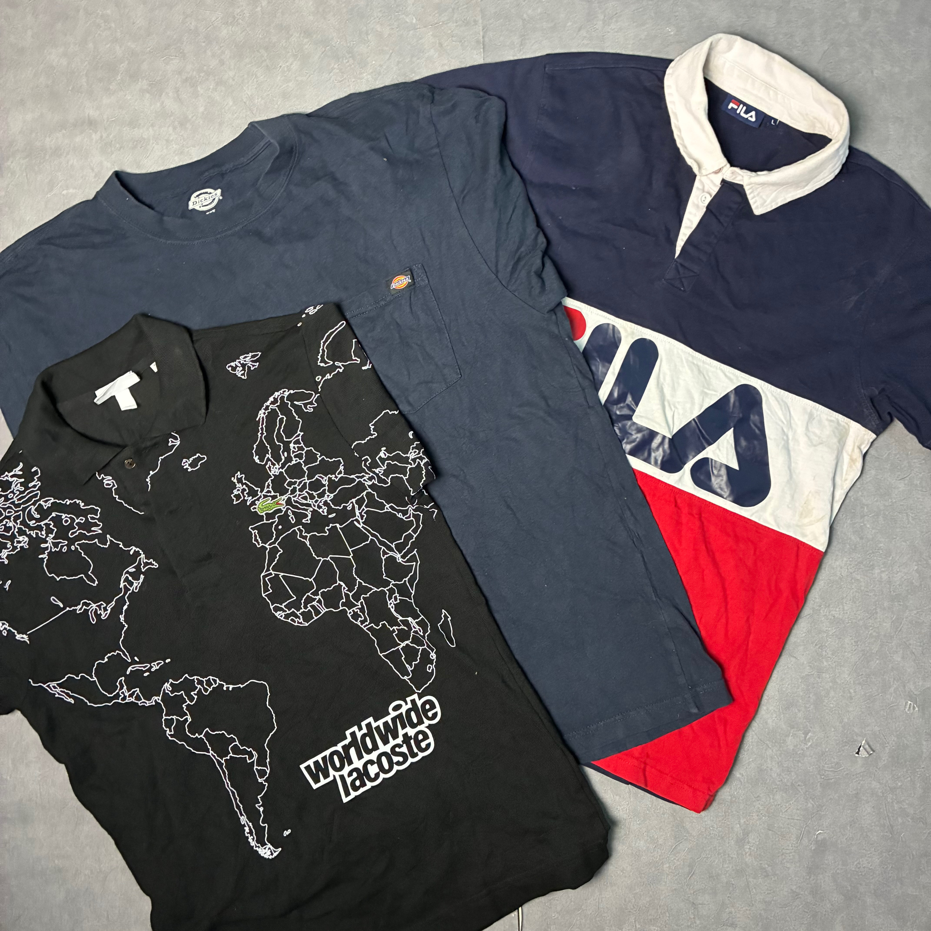 Mix Branded Polo T-Shirts | Levi’s / Lacoste / Dickies (ZRS 37)