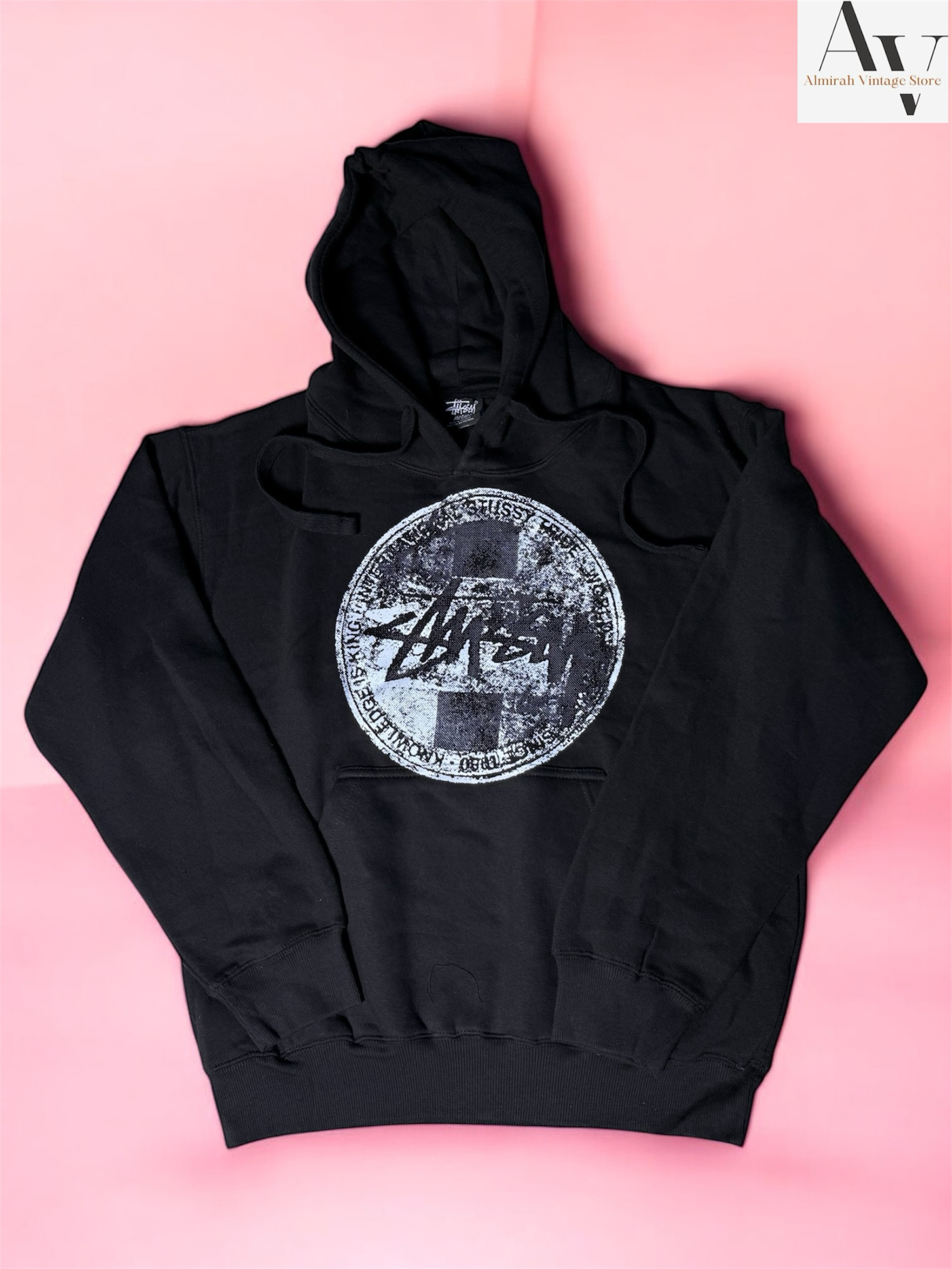 Felpa con cappuccio Stussy rework style dot stamp