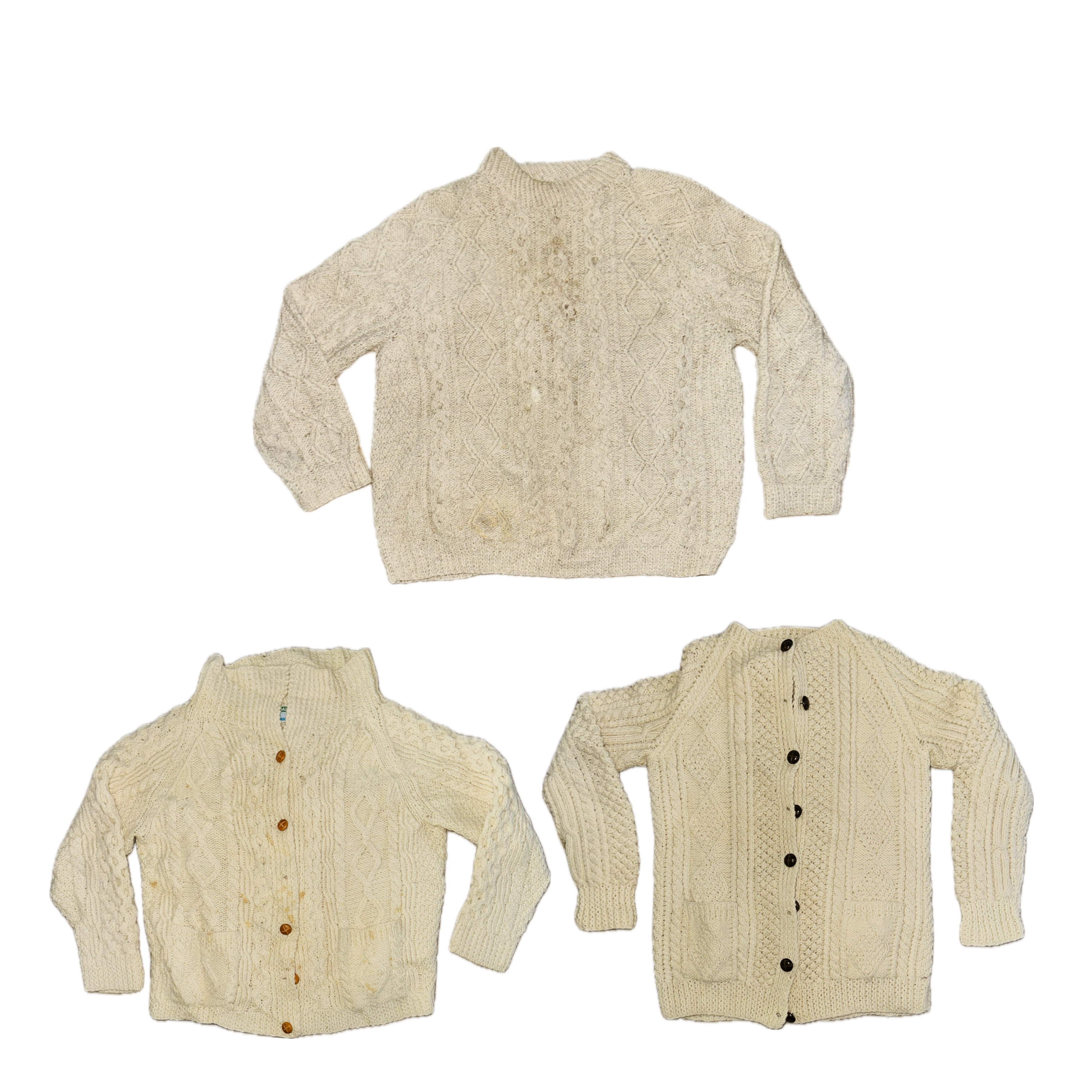 Pull en tricot torsadé