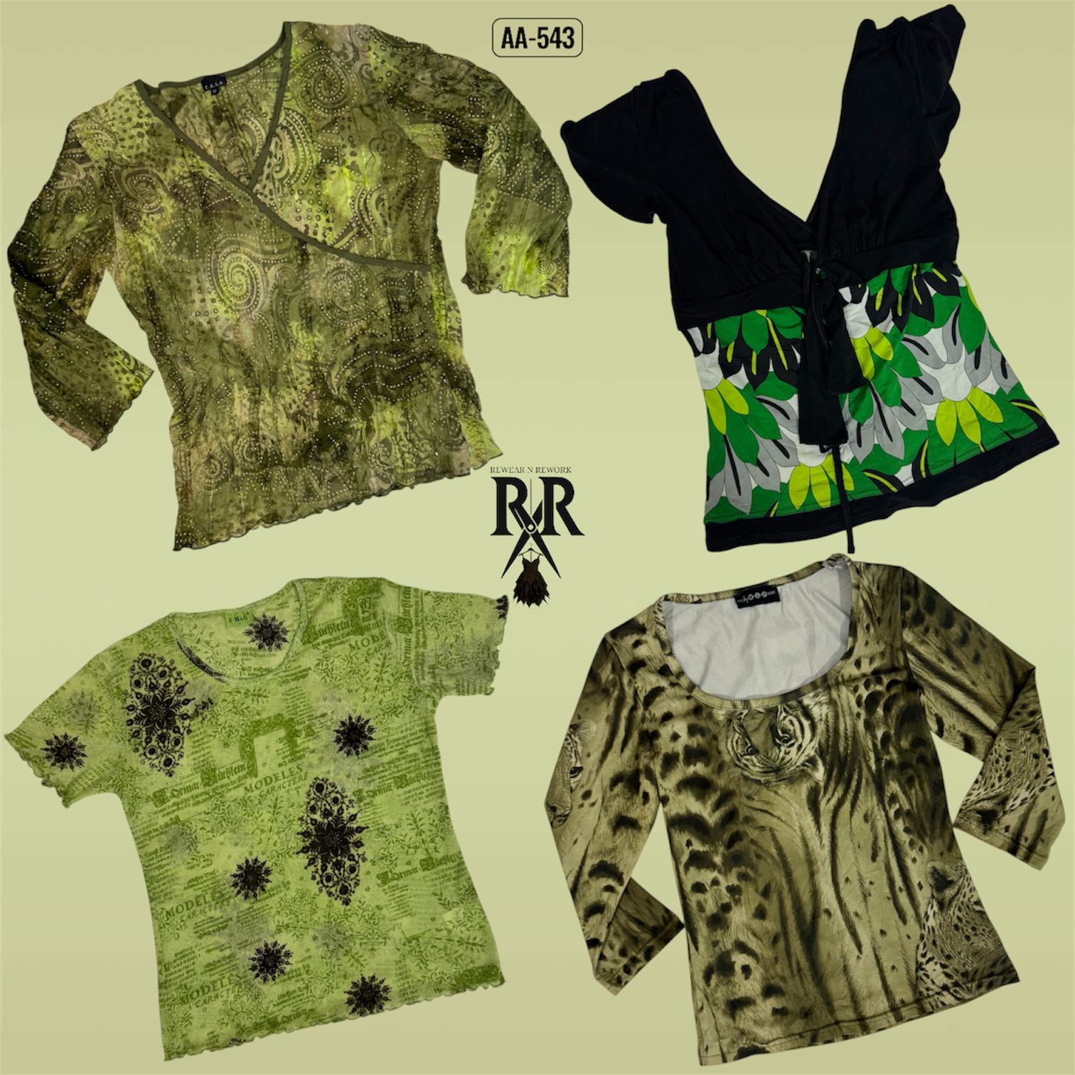 Y2K The Nature Vibe Mix Tops (AA-541)