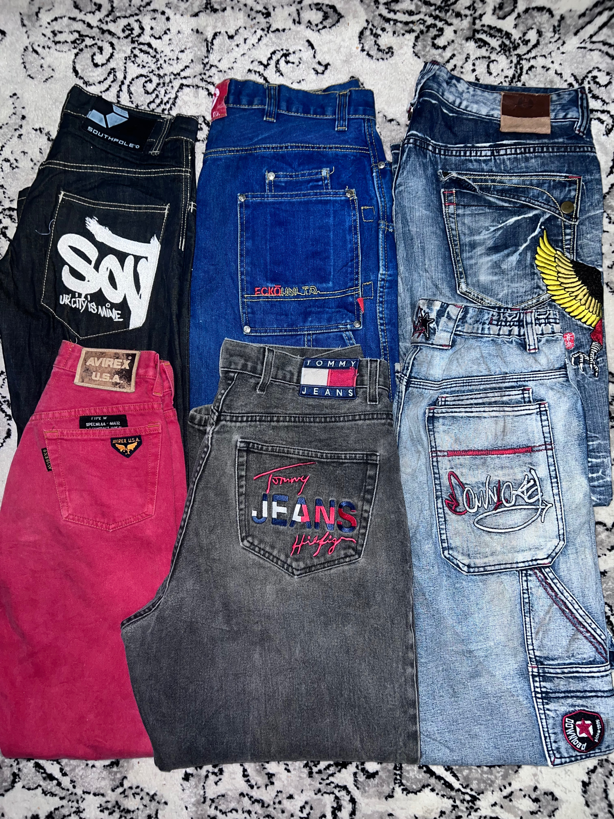 Y2k ヒップホップ ジーンズ パンツ