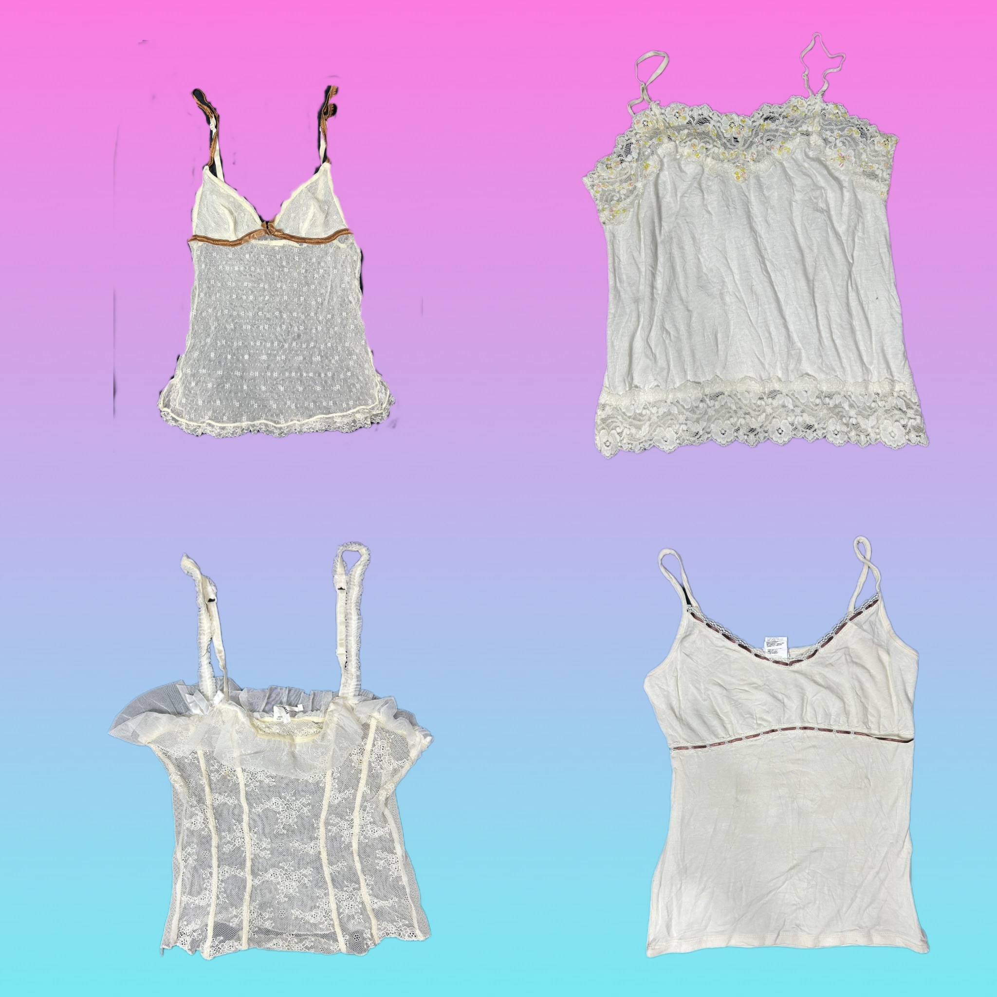 Y2k Cottage Core Cami Tops (SU 266)