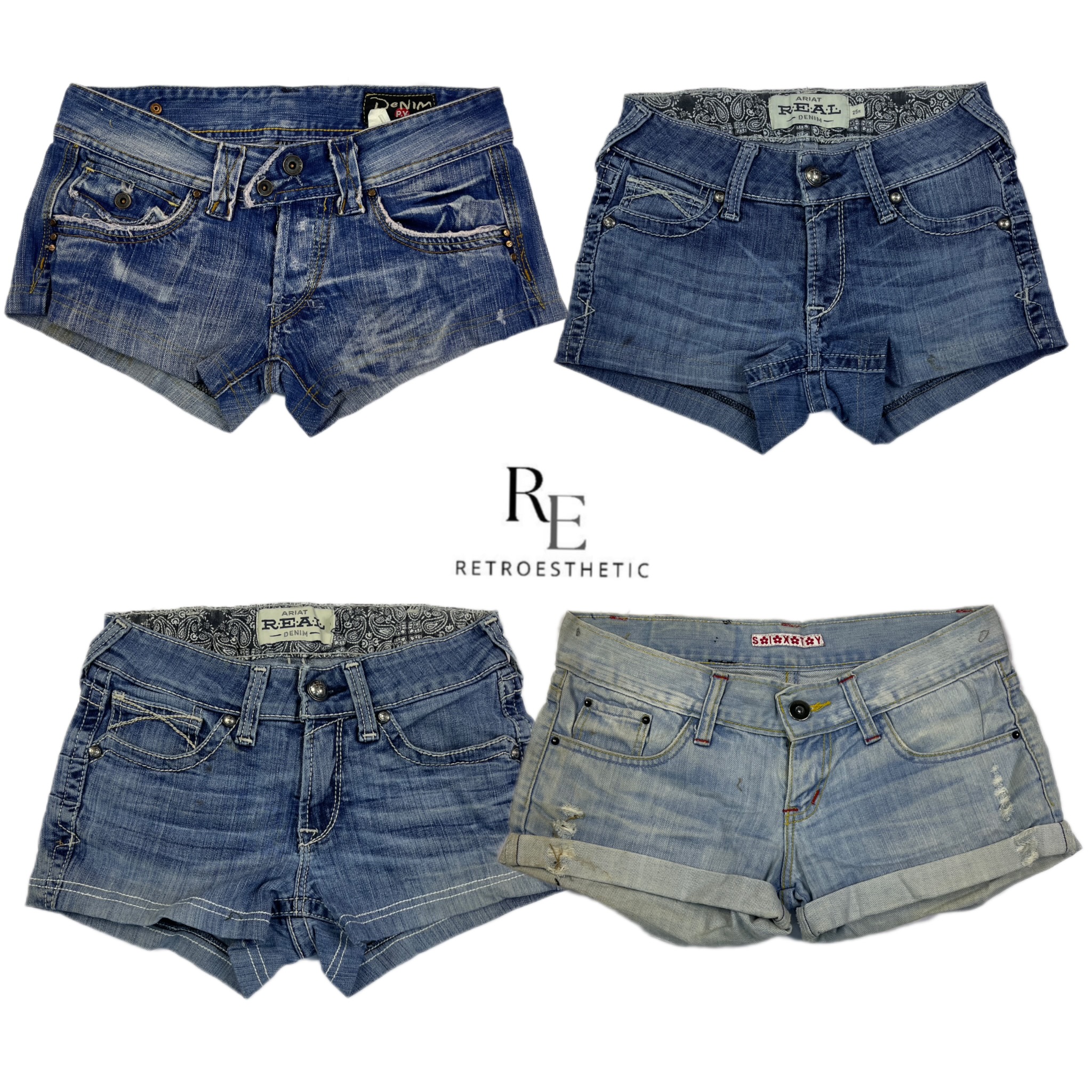 Y2K Britney Era Cyber Girl Sexy Mini Short RE-2589