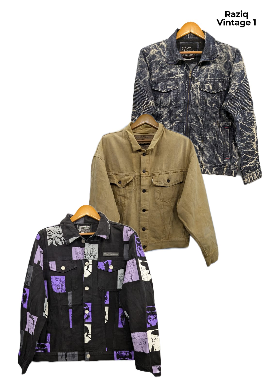 💥 RV1017 Vestes en Jean pour Hommes