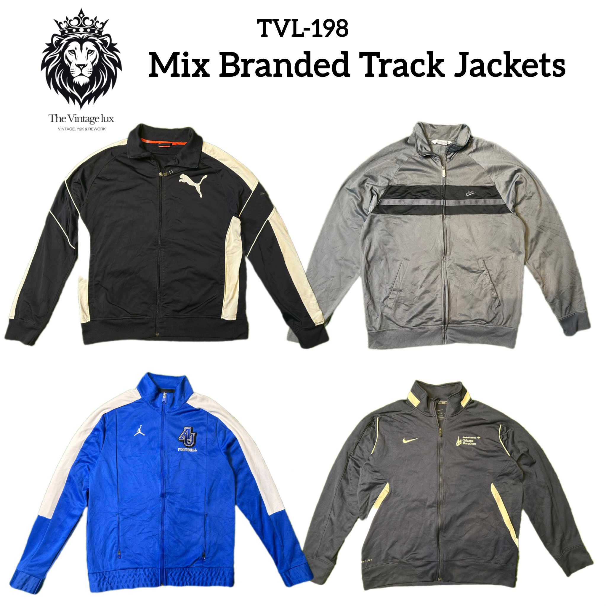 Mix Branded Track Jacket  (TVL-198)